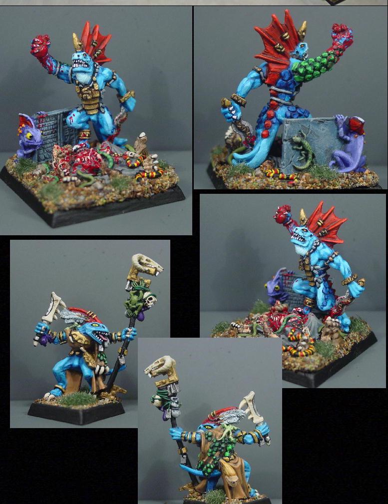 Lizzard Men, Pro Painted, Rpg, Warhammer Fantasy