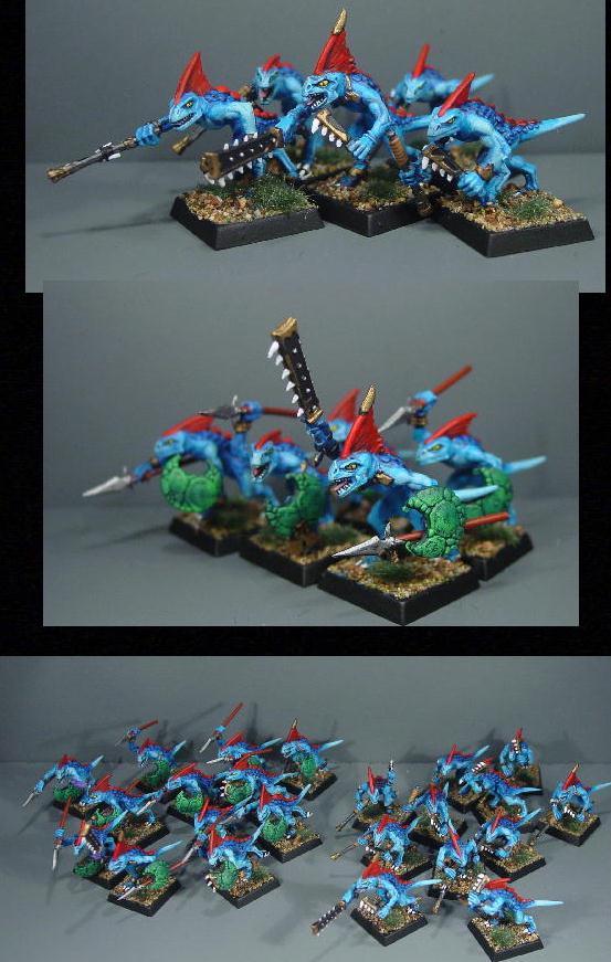 Lizzard Men, Pro Painted, Rpg, Warhammer Fantasy