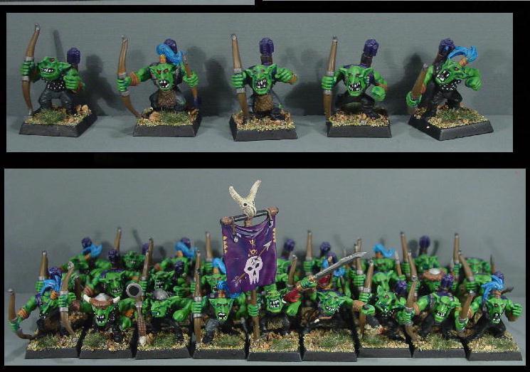 Goblins, Gobos, Orcs, Orcs And Goblins, Orks, Pro Painted, Rpg, Warhammer Fantasy