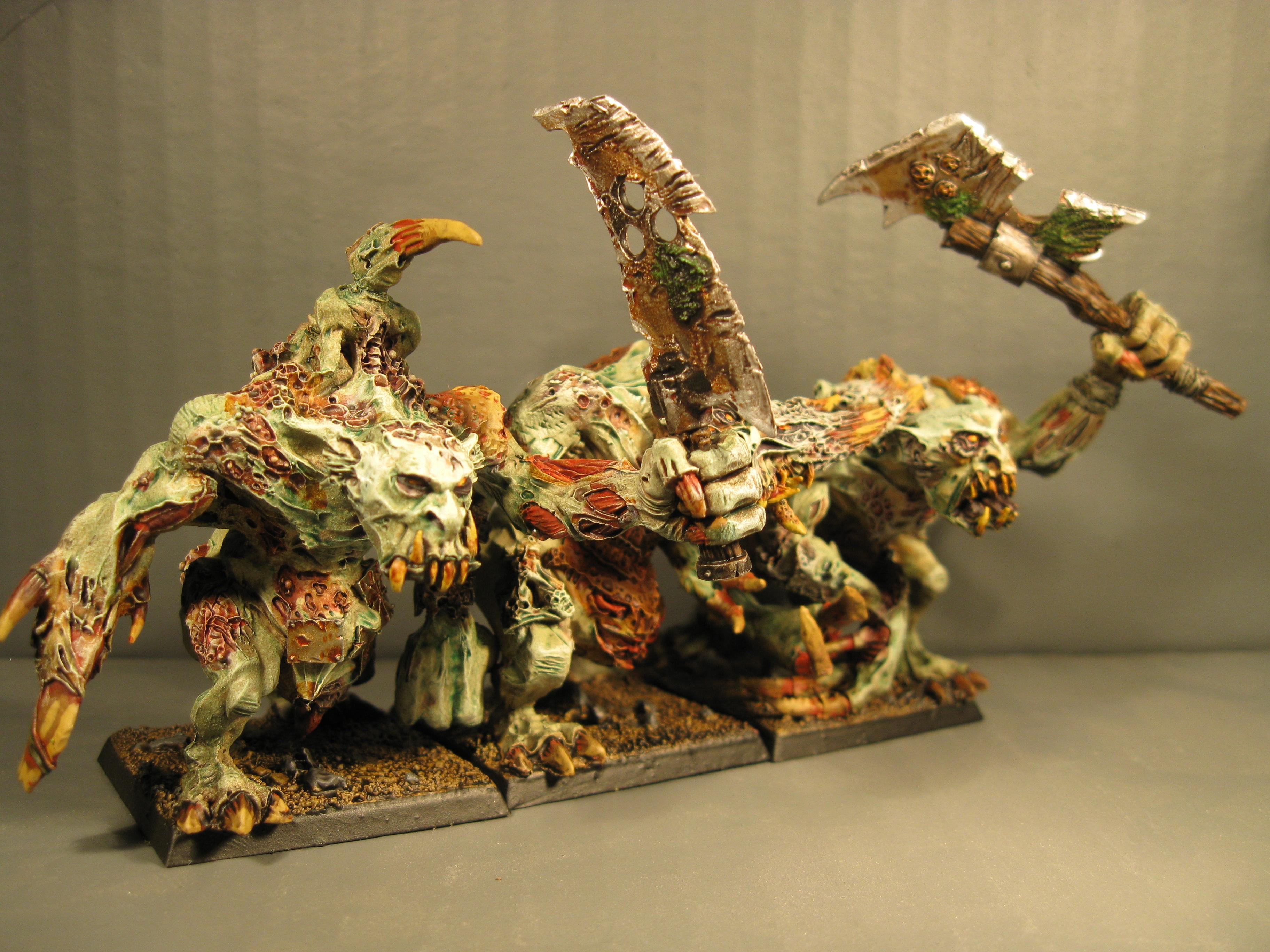 Chaos, Chaos Wariors, Coversion, Daemons, Nurgle, Pro Painted, Rpg, Warhammer Fantasy