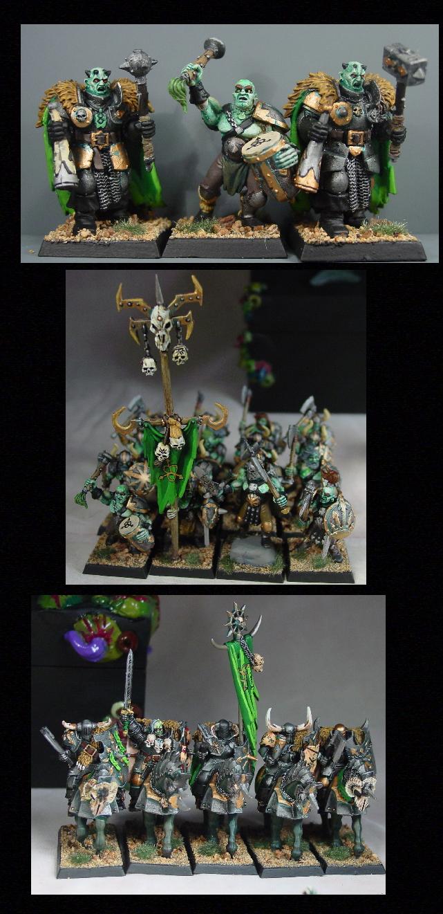 Chaos, Chaos Wariors, Nurgle, Pro Painted, Rpg, Warhammer Fantasy