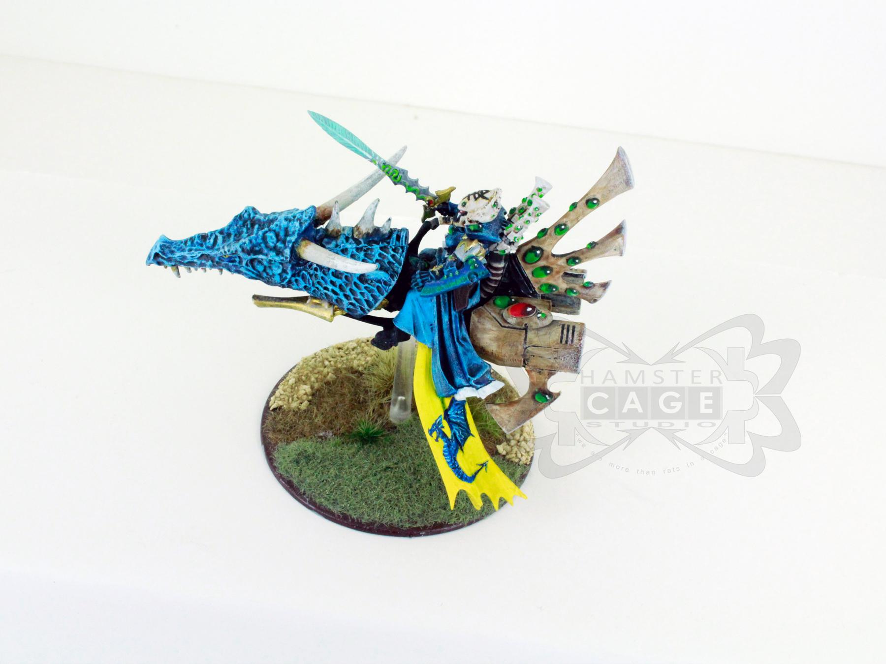 Conversion, Eldar, Eldar Jetbike, Eldar Nightspinner, Eldar Wave Serpent, Freehand, Gems, Jetbike, Mural, Warlock