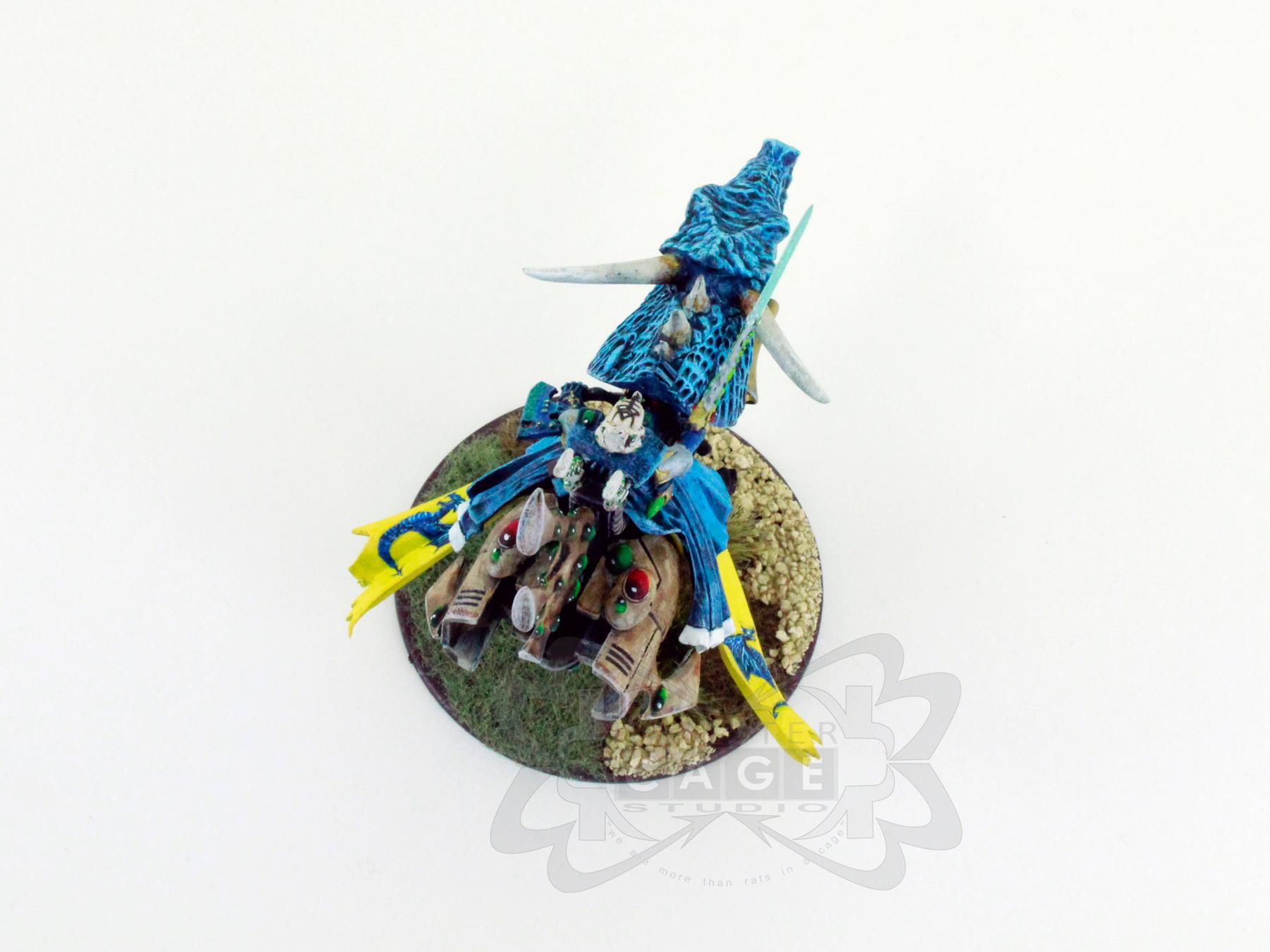 Conversion, Eldar, Eldar Jetbike, Eldar Nightspinner, Eldar Wave Serpent, Freehand, Mural, Warlock