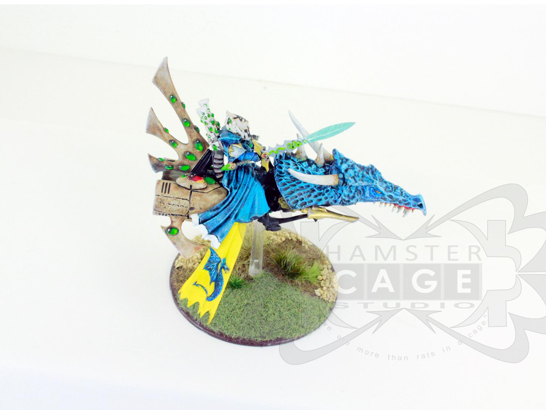 Conversion, Eldar, Eldar Jetbike, Eldar Nightspinner, Eldar Wave Serpent, Freehand, Mural, Warlock