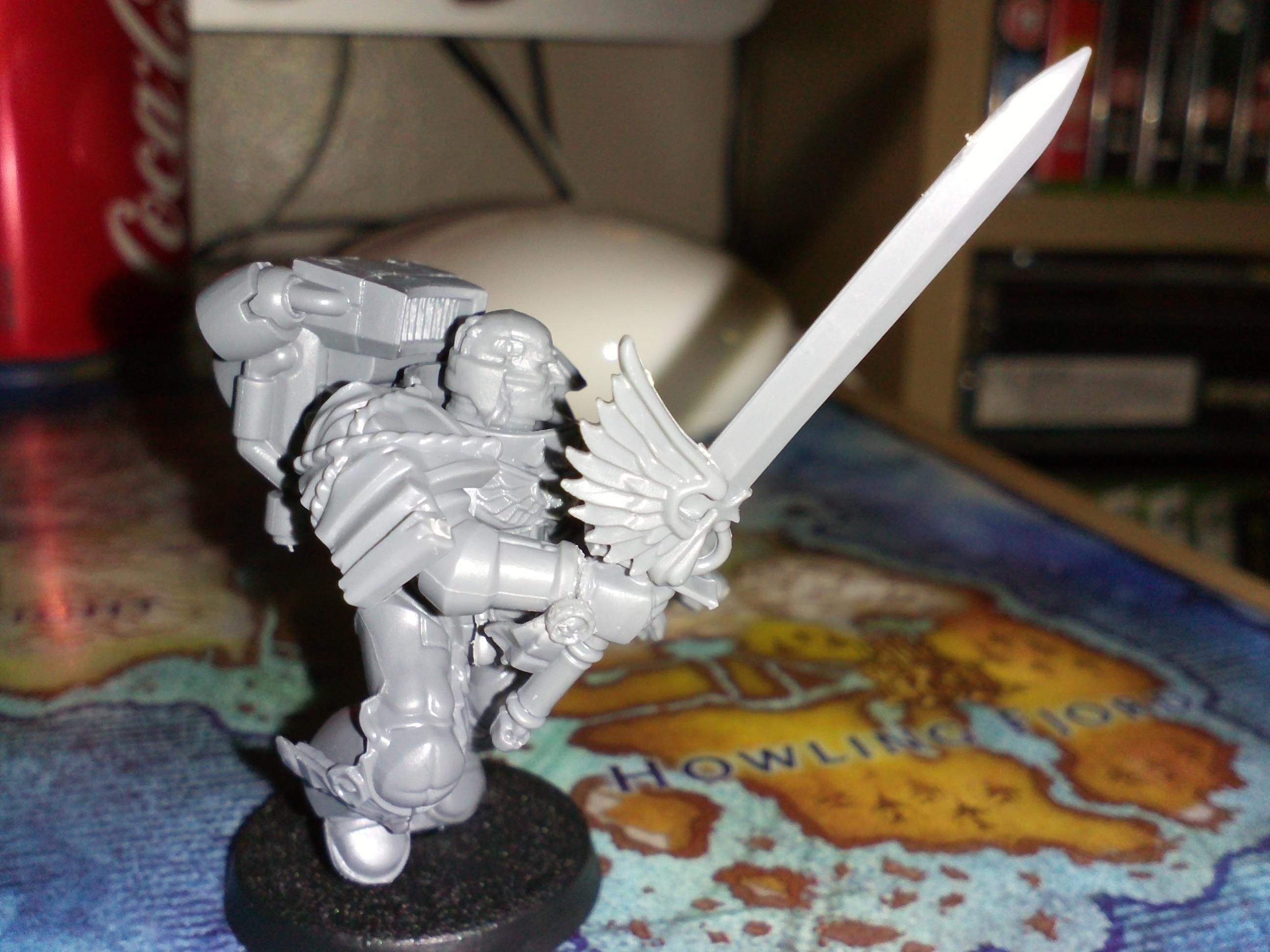 shot of his sword
