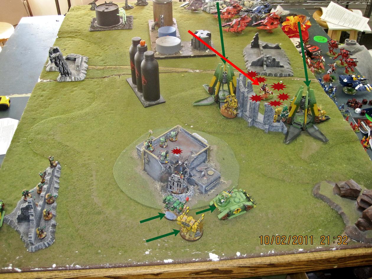 Battle Report, Eldar, Mantis Warriors, Space Marines, Warhammer 40,000