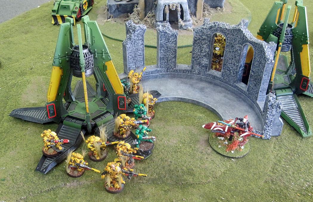 Battle Report, Eldar, Mantis Warriors, Space Marines, Warhammer 40,000