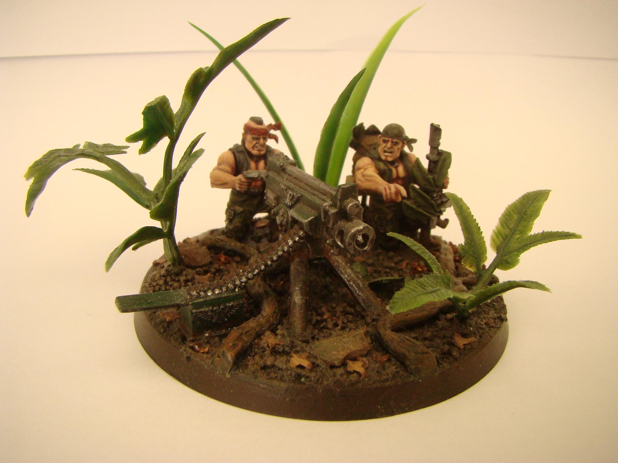Catachan, Heavy Bolter, Heavy Weapons Squad, Imperial Guard, Jungle
