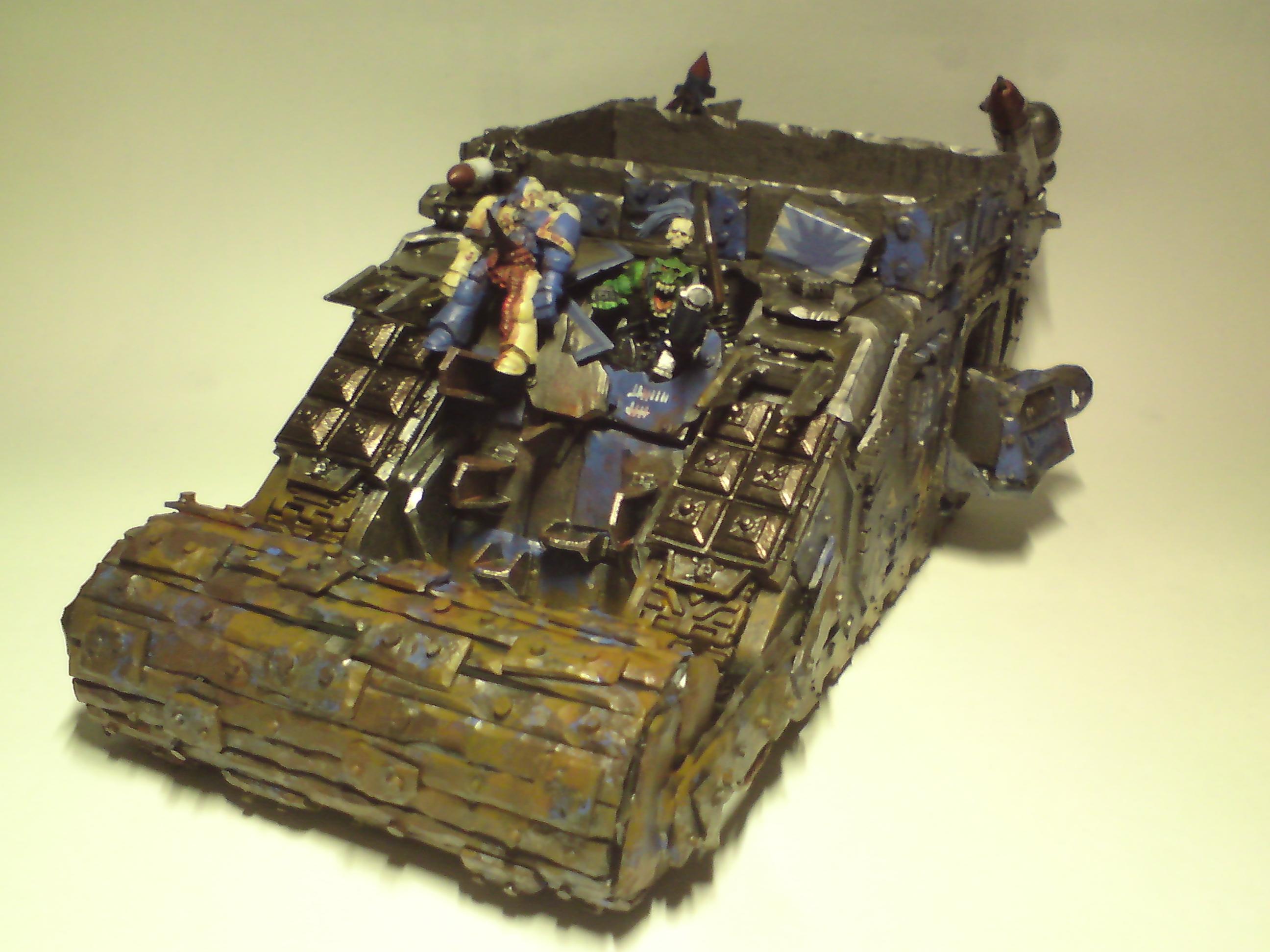 Battlewagon, Deathskulls, Land Raider, Looted, Marine Abuse, Ork Deathskulls, Orks, Warhammer 40,000