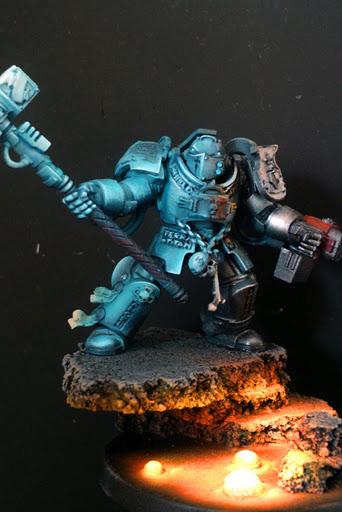 Grey Knights, Lava, Object Source Lighting, Space Marines, Thunder Hammer, Warhammer 40,000