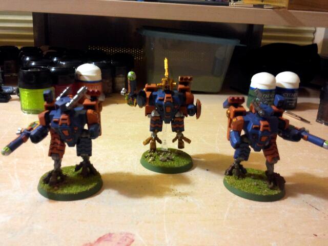 Bodyguard, Commander, Crisis Battlesuit, Tau