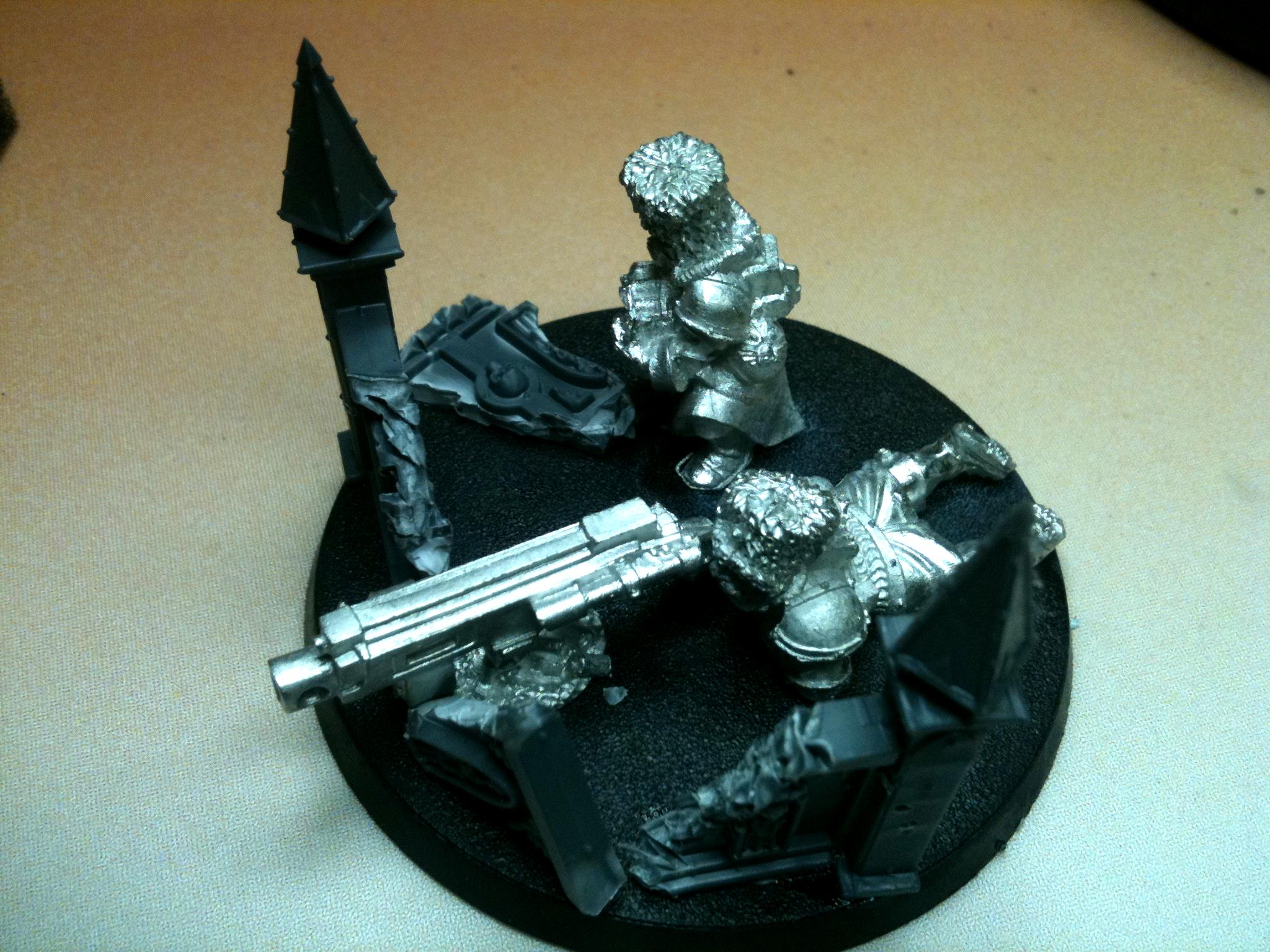 Guard, Hvy Bolter, Imperial Guard, Rubble, Vostroyan, Warhammer 40,000