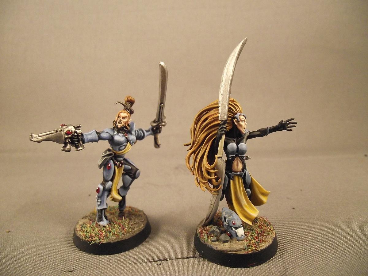Yes, she used to be a Dark Elf Sorceress, but she's reformed
