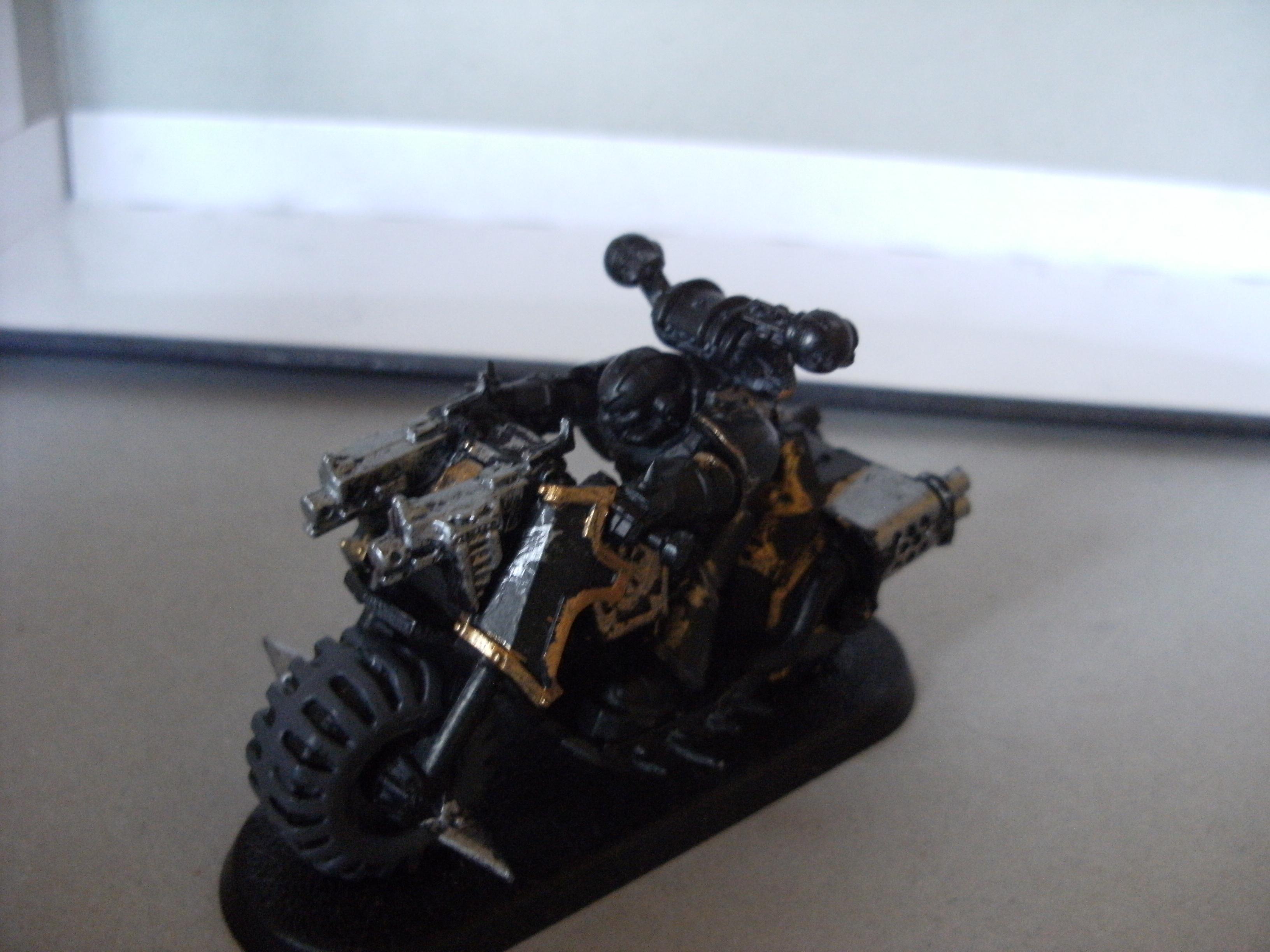 Bike, Black Templars, Chaos Marine Chain Sword Gun Bolt, Chaos Space Marines, Templar