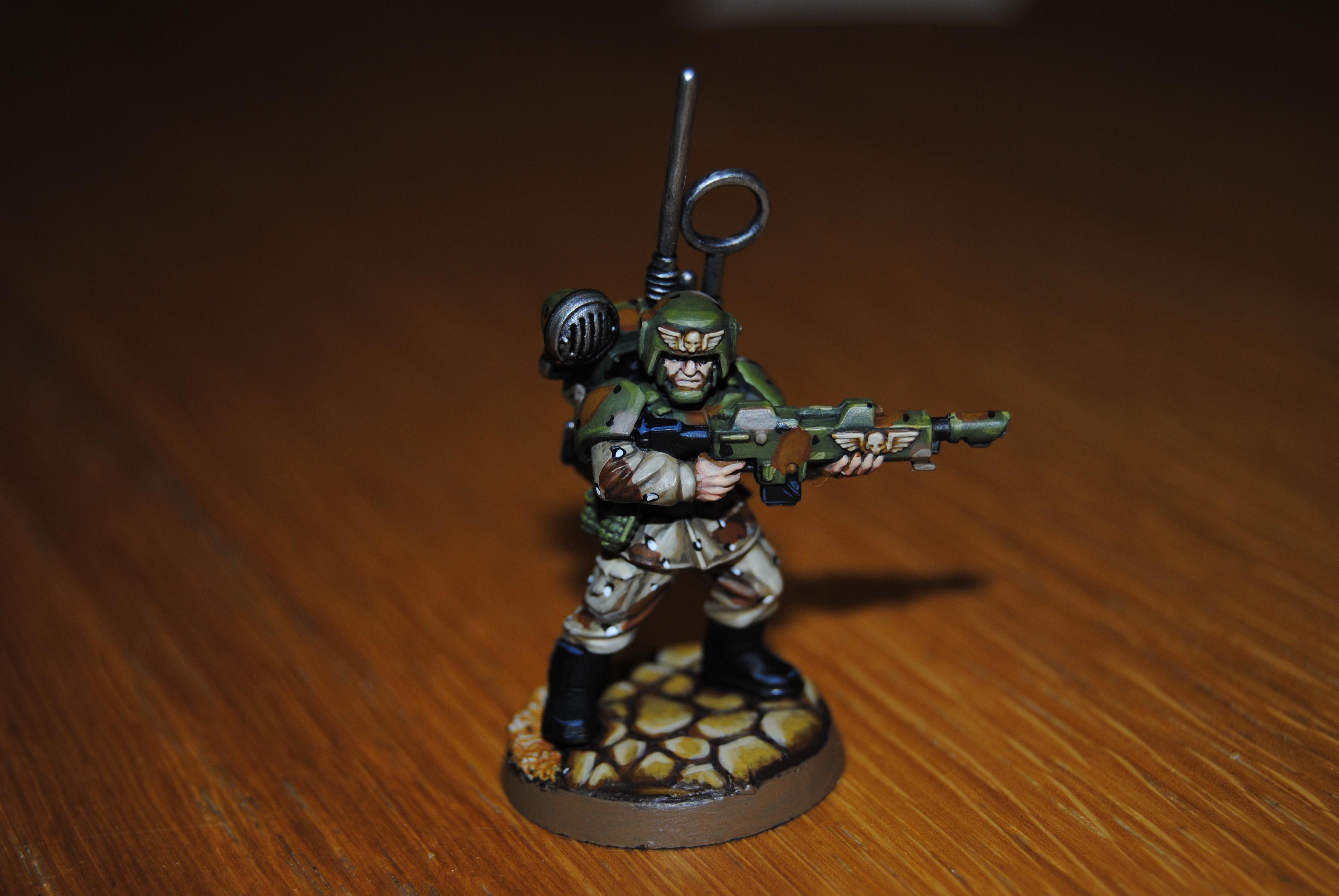 Cadians, Imperial Guard, Vox Caster, Warhammer 40,000