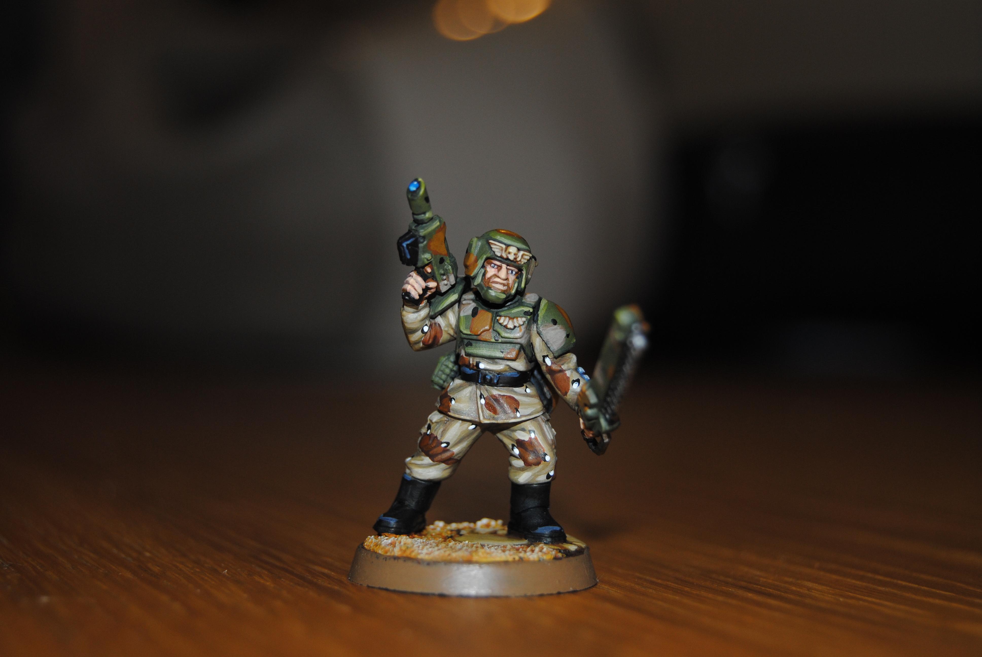 Cadians, Cammo, Camouflage, Imperial Guard, Officer