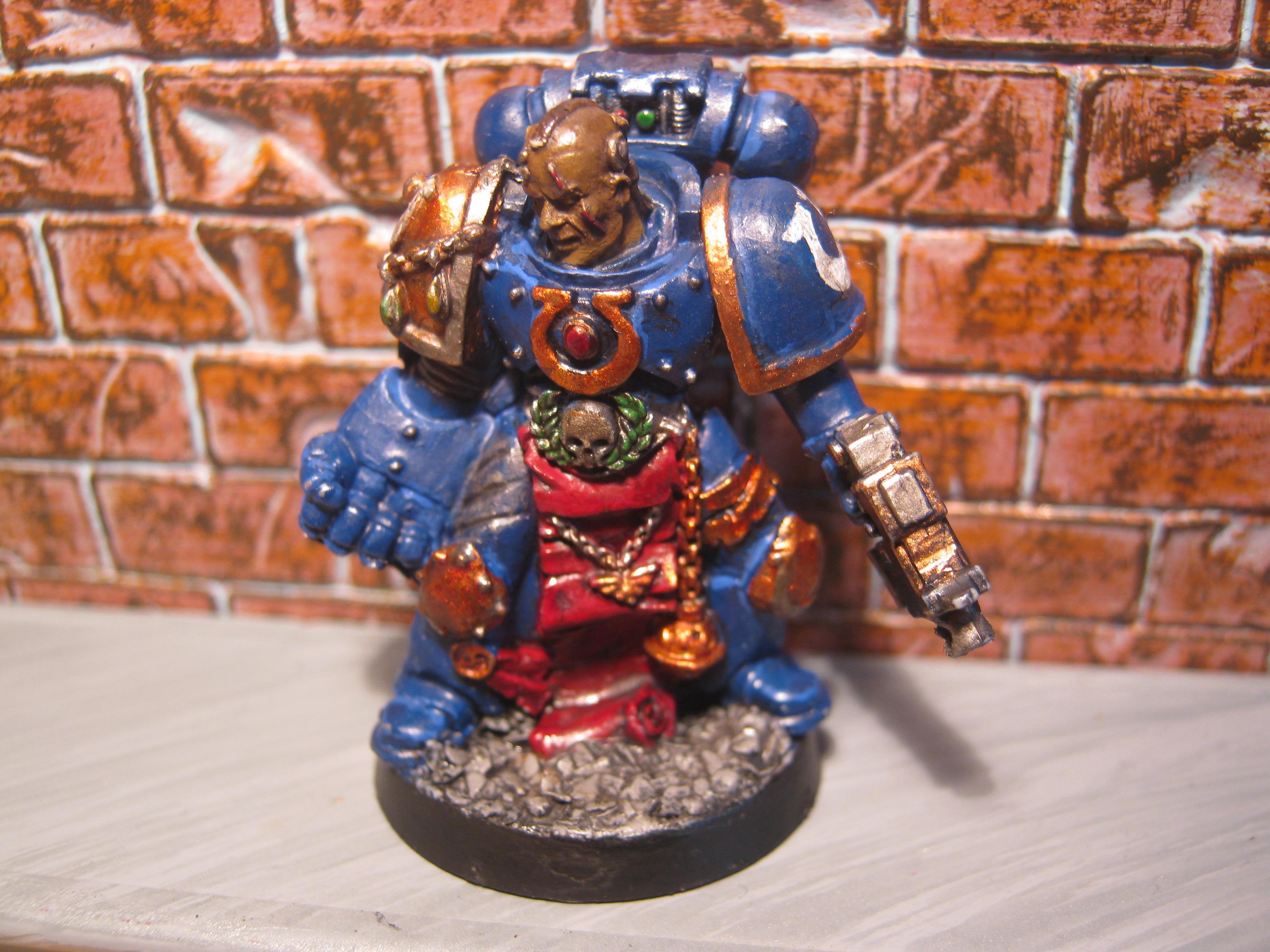 Power Fist, Sergeant, Space Marines, Ultramarines, Warhammer 40,000