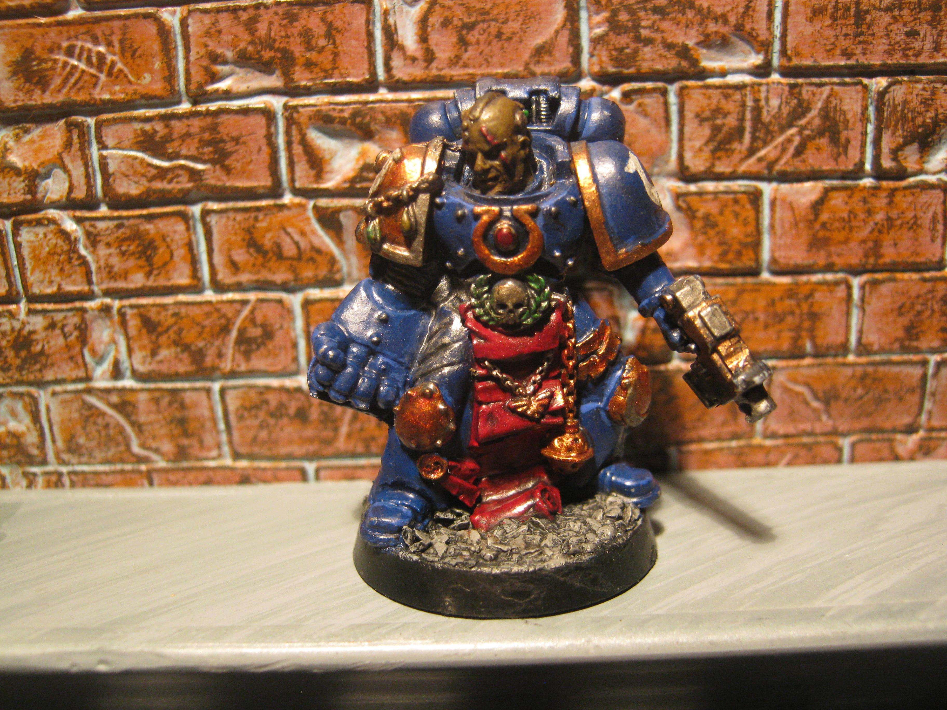 Power Fist, Sergeant, Space Marines, Ultramarines, Warhammer 40,000