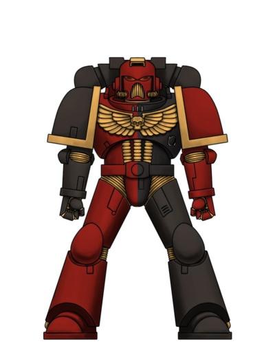 Blood Angels, Blood Angels Successor, Blood Scars, Quarter Scheme, Space Marines, Warhammer 40,000, Work In Progress