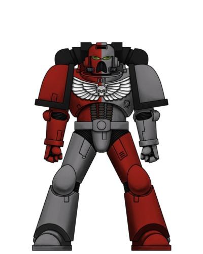 Blood Angels, Blood Angels Successor, Blood Scars, Quarter Scheme, Space Marines, Warhammer 40,000, Work In Progress