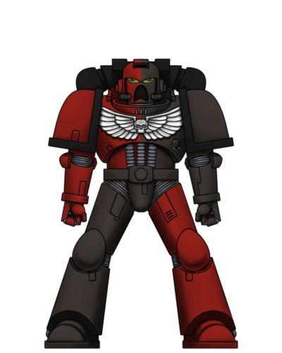 Blood Angels, Blood Angels Successor, Blood Scars, Quarter Scheme, Space Marines, Warhammer 40,000, Work In Progress