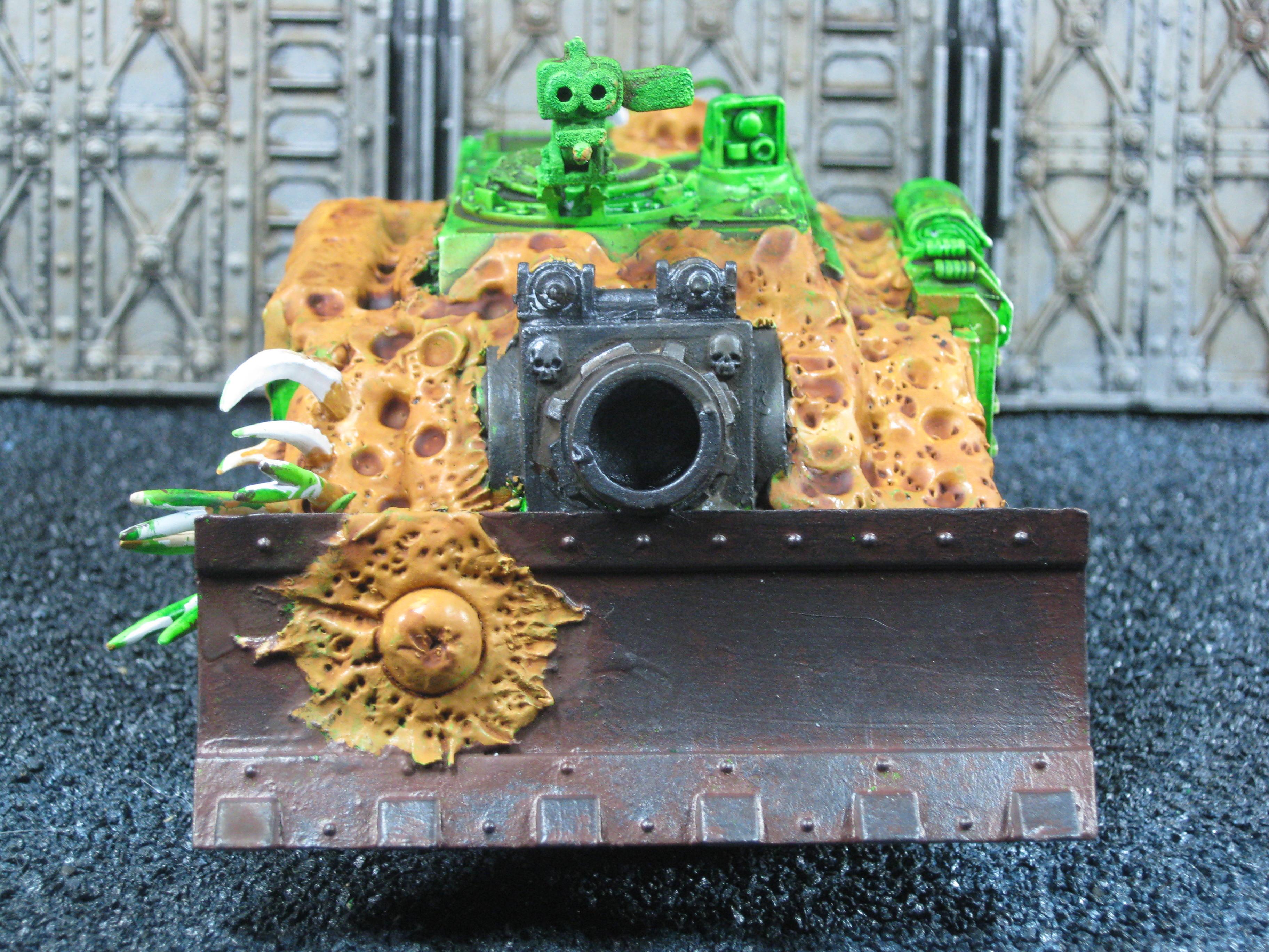 Chaos Space Marines, Conversion, Death Guard, Greenstuff, Nurgle, Plague Marines, Vindicator, Warhammer 40,000