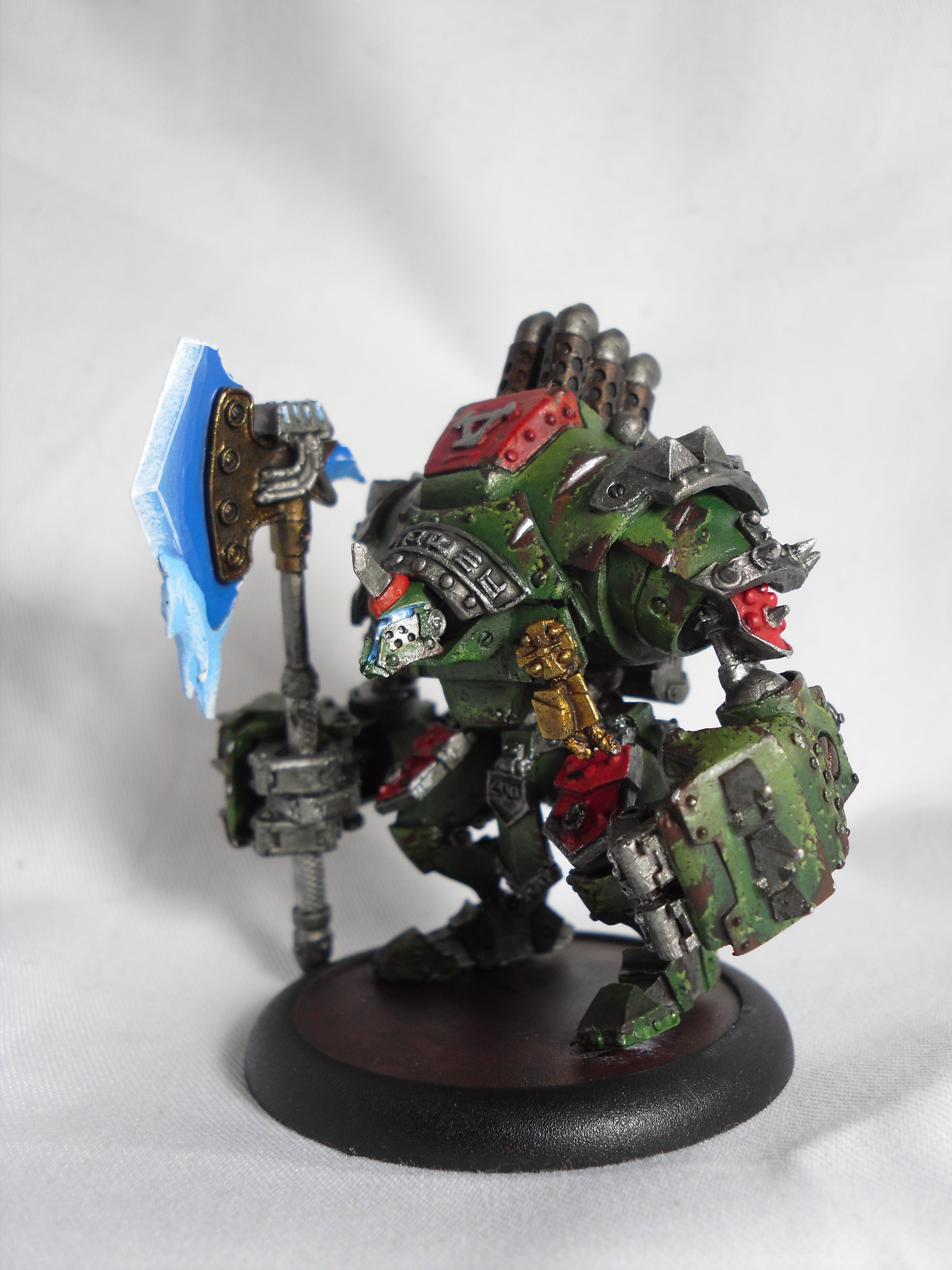 09, Axe, Beast, Green, Ice, Khador, Weathered