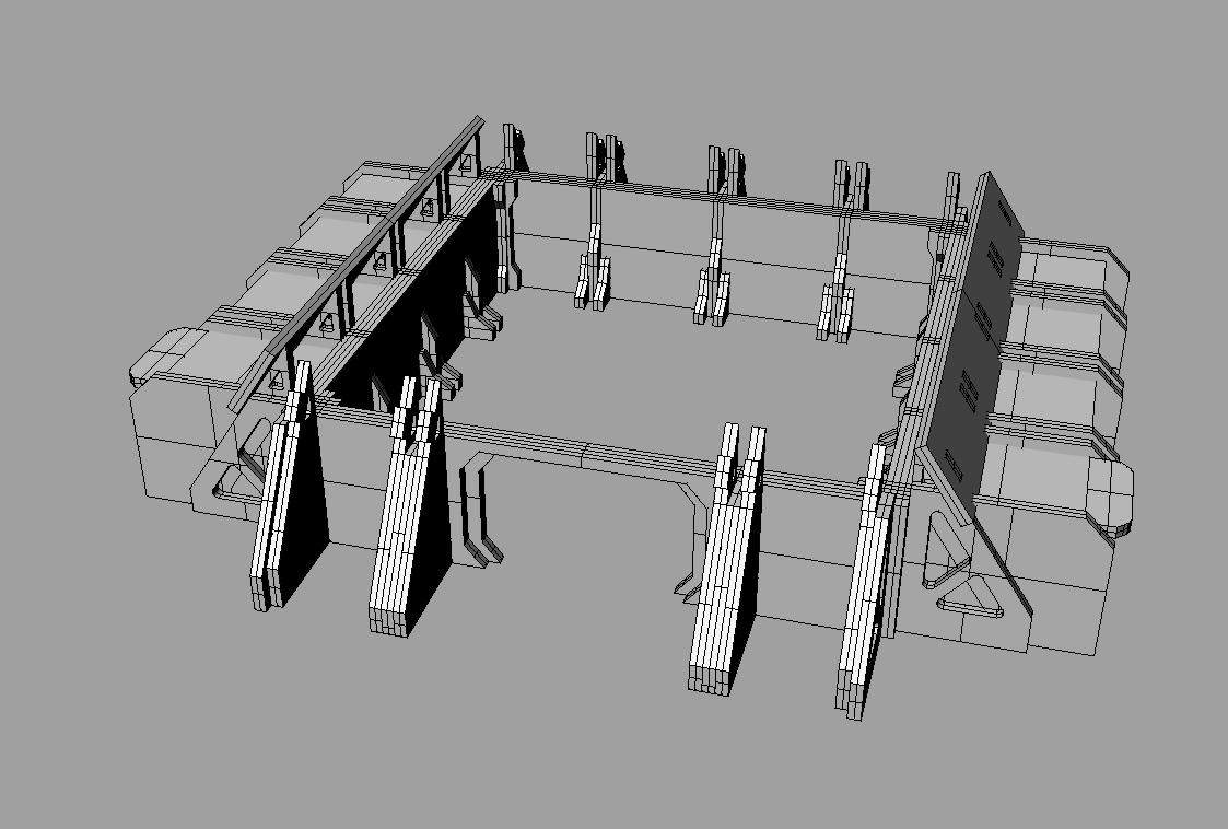 The bits on the sides are storage bays