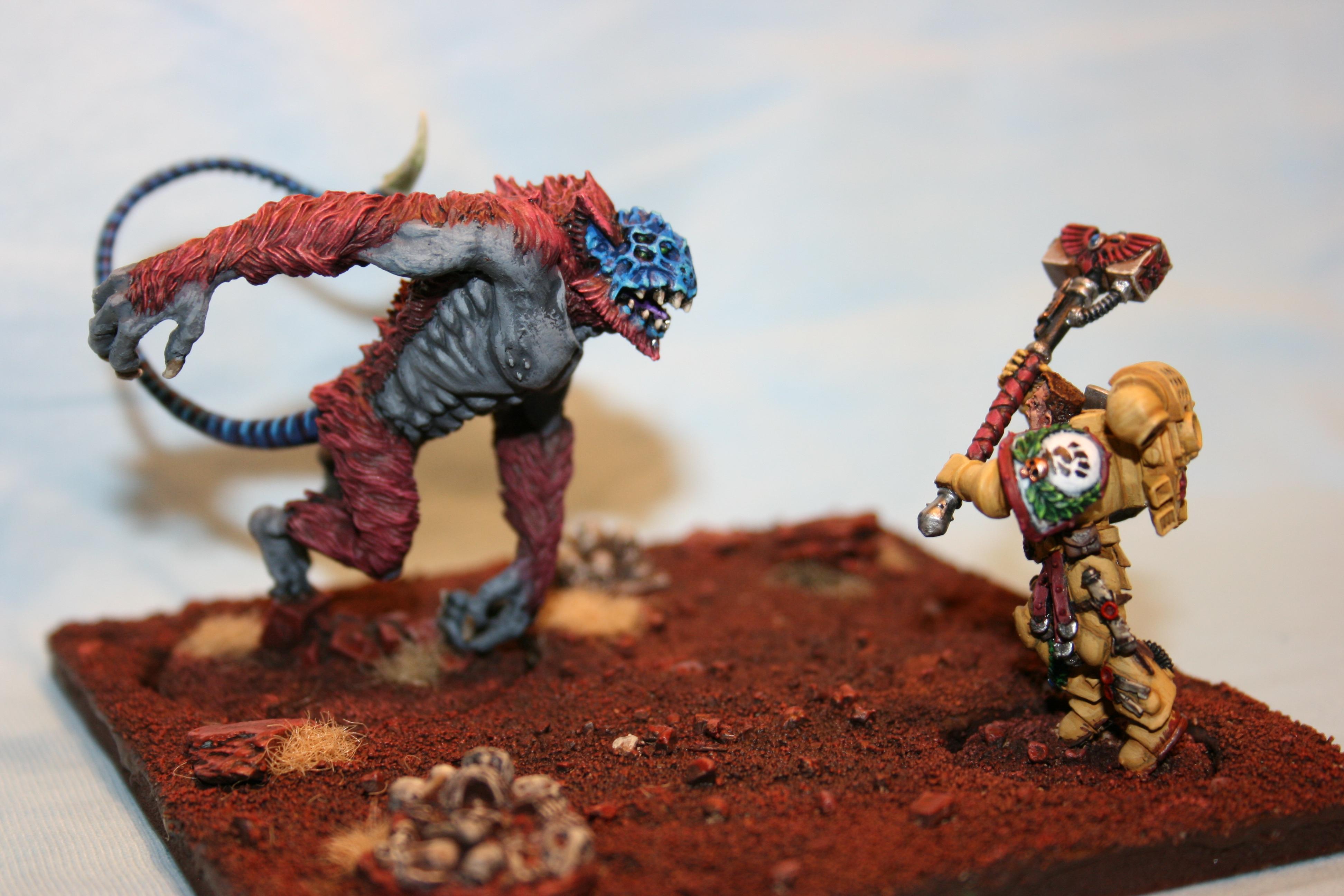 Caleb, Clawed Fiend, Diorama, Imperial Fists