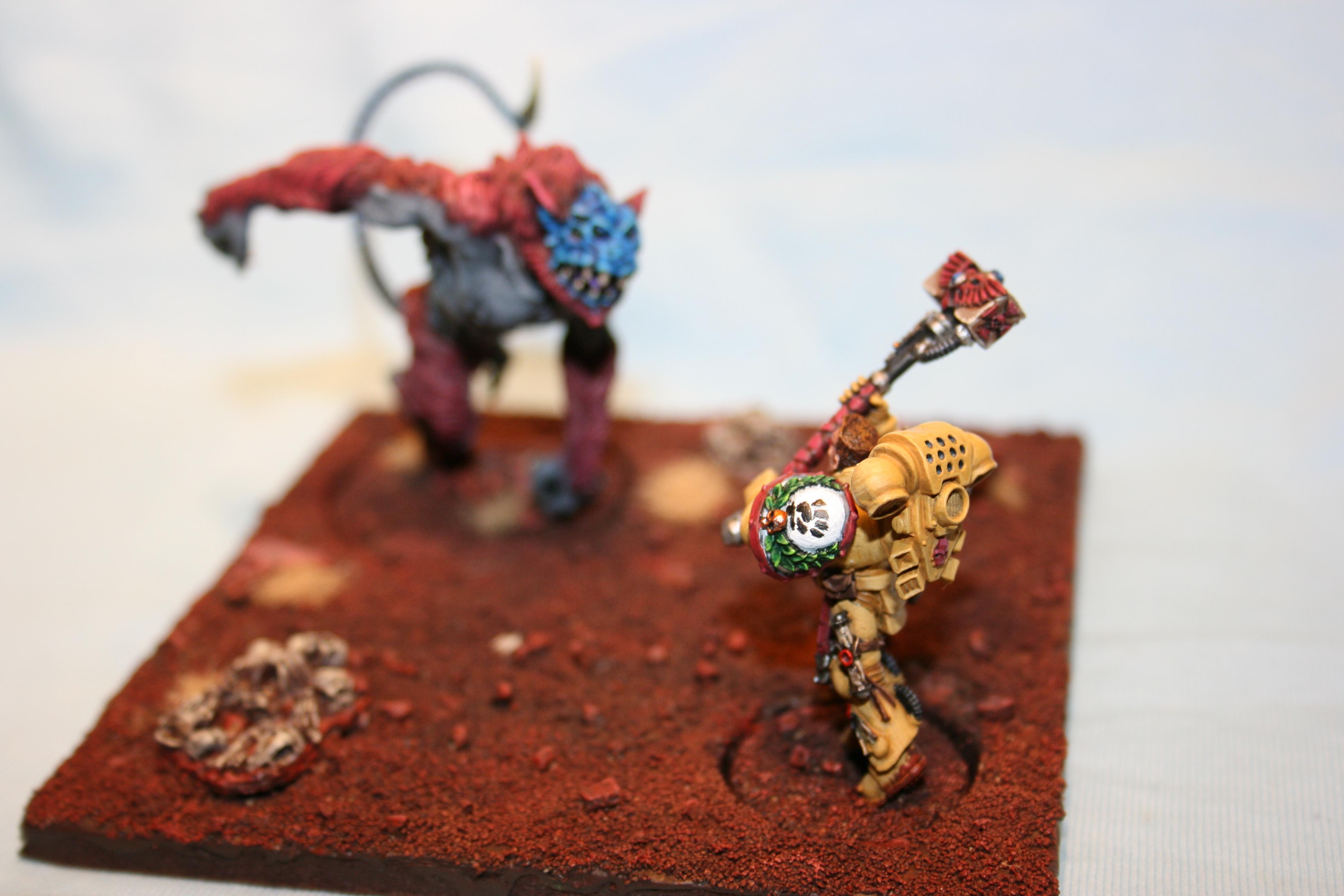 Caleb, Clawed Fiend, Diorama, Imperial Fists