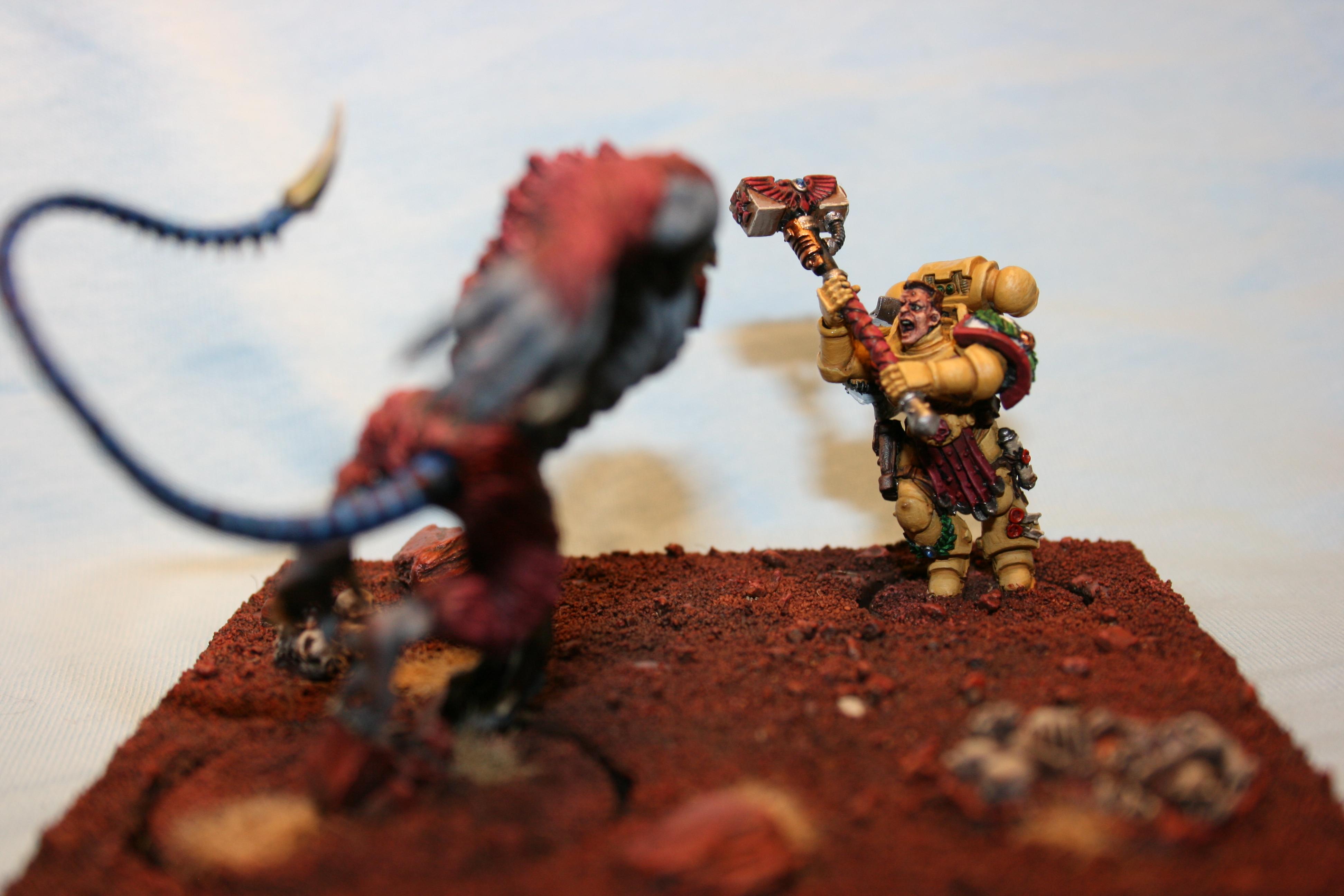 Caleb, Clawed Fiend, Diorama, Imperial Fists