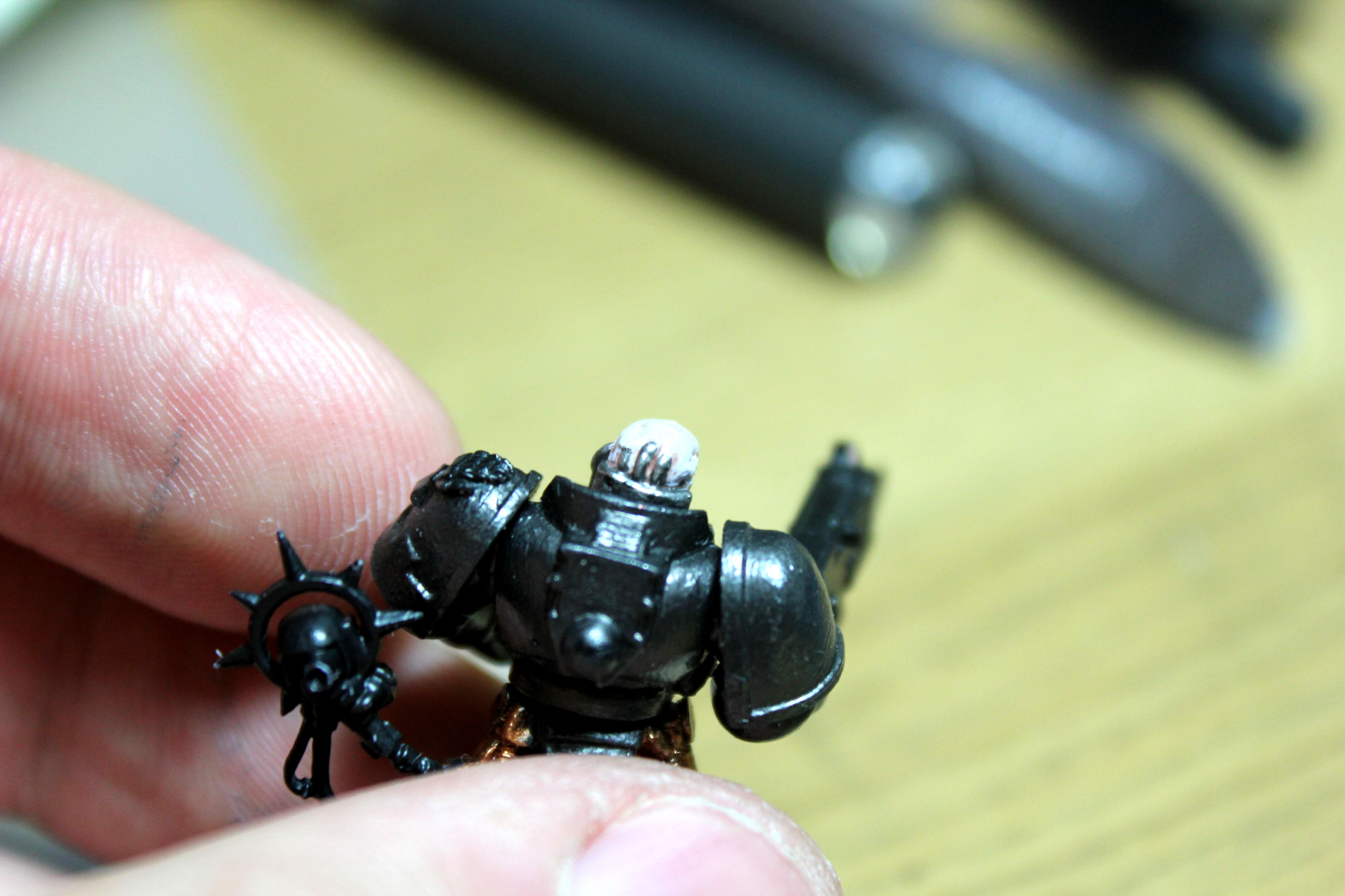 Face, Iron Hands, Space Marines, Warhammer 40,000, Work In Progress
