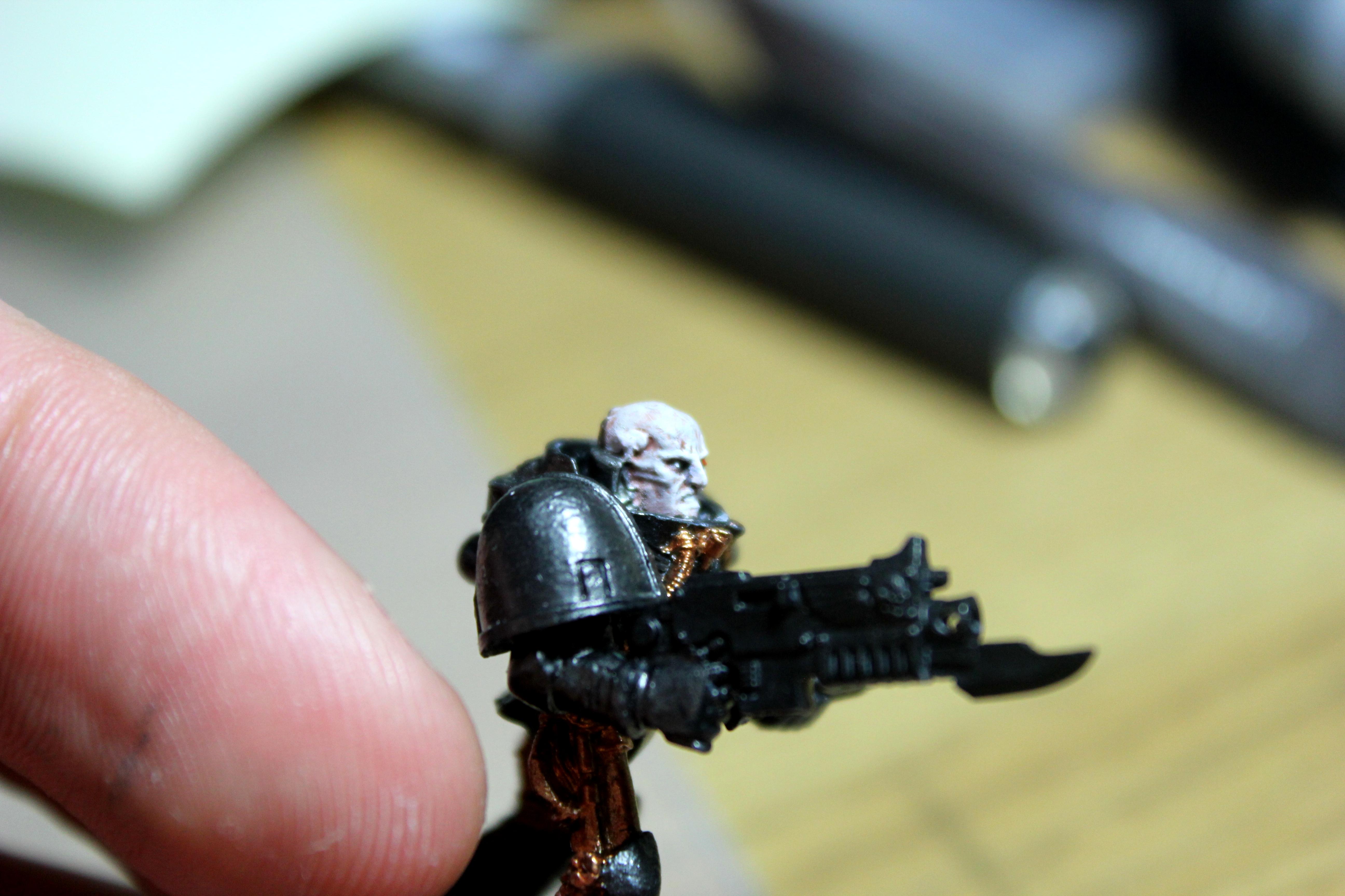 Face, Iron Hands, Space Marines, Warhammer 40,000, Work In Progress