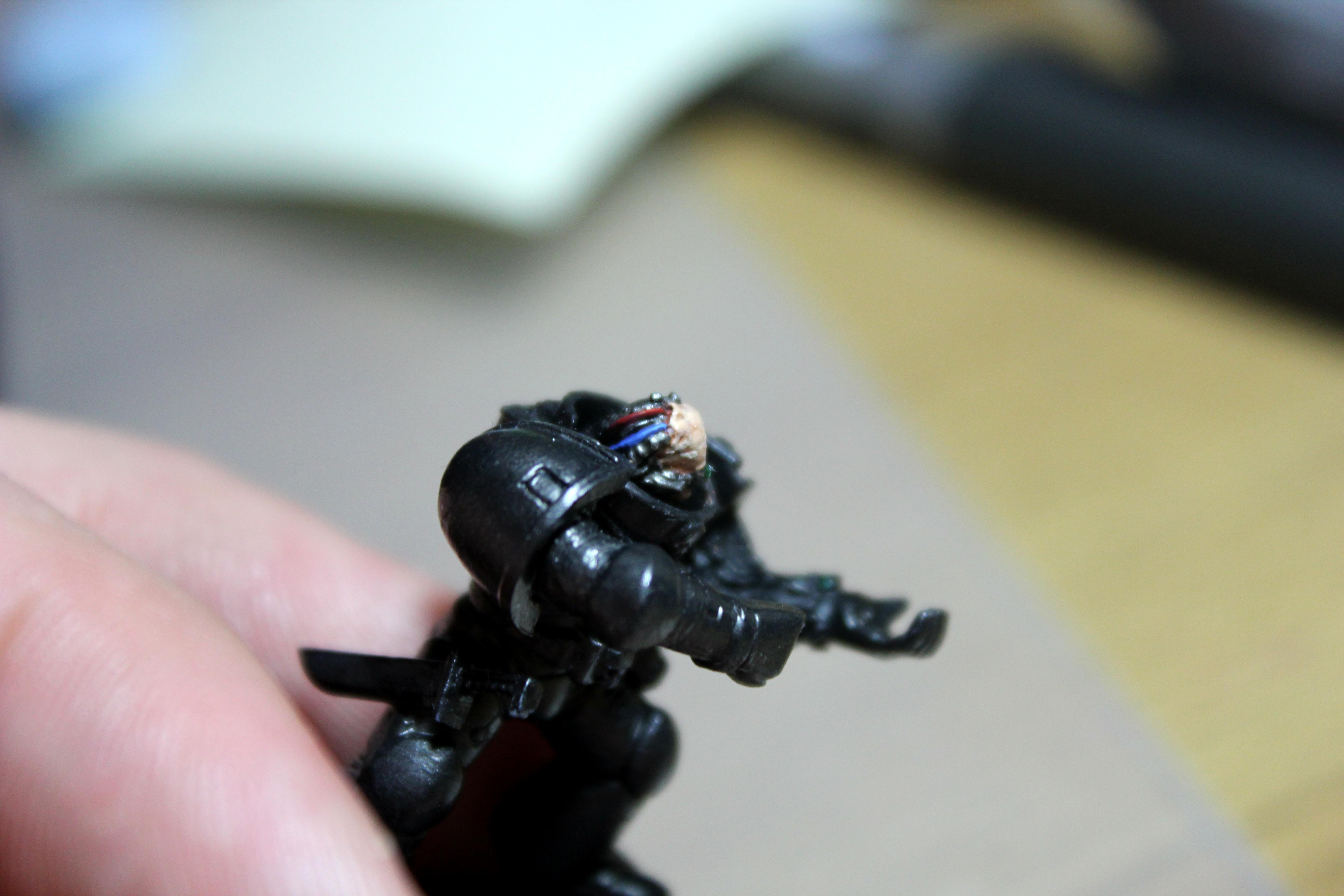 Face, Iron Hands, Space Marines, Warhammer 40,000, Work In Progress