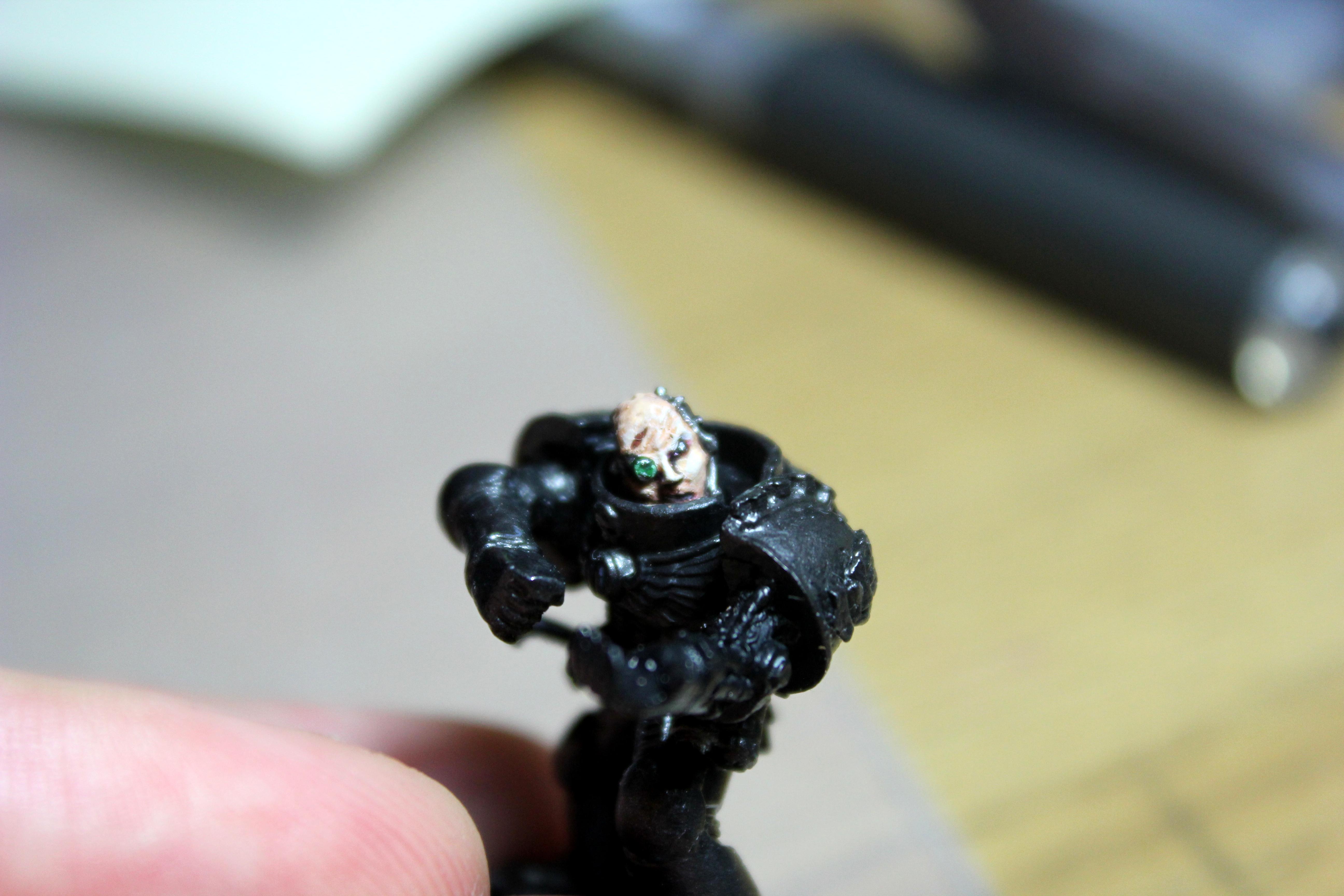 Face, Iron Hands, Space Marines, Warhammer 40,000, Work In Progress