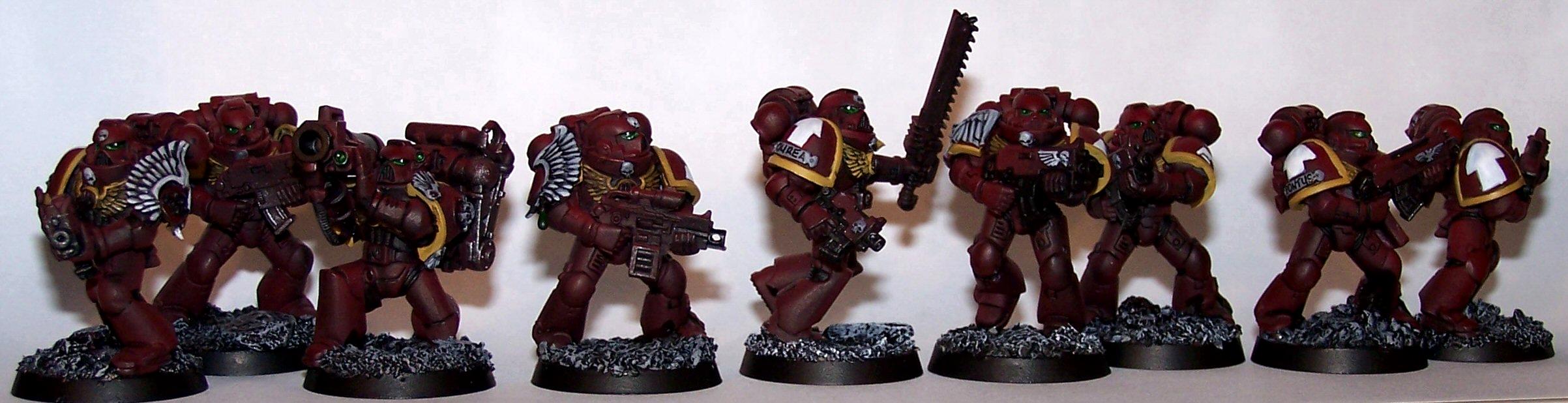 Emperor's Wings, Emperor's Wings Chapter, Space Marines, Tactical Squad, Urban Bases, Work In Progress