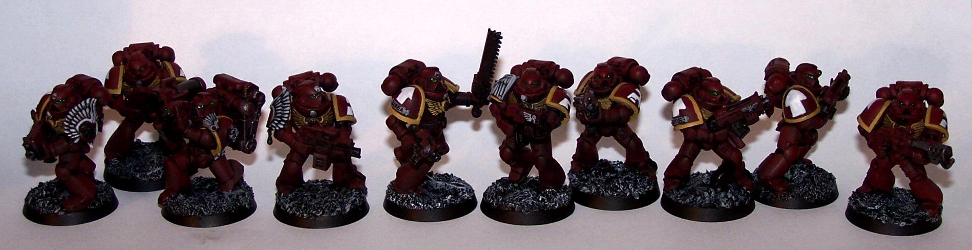 Emperor's Wings, Emperor's Wings Chapter, Space Marines, Tactical Squad, Urban Bases, Work In Progress