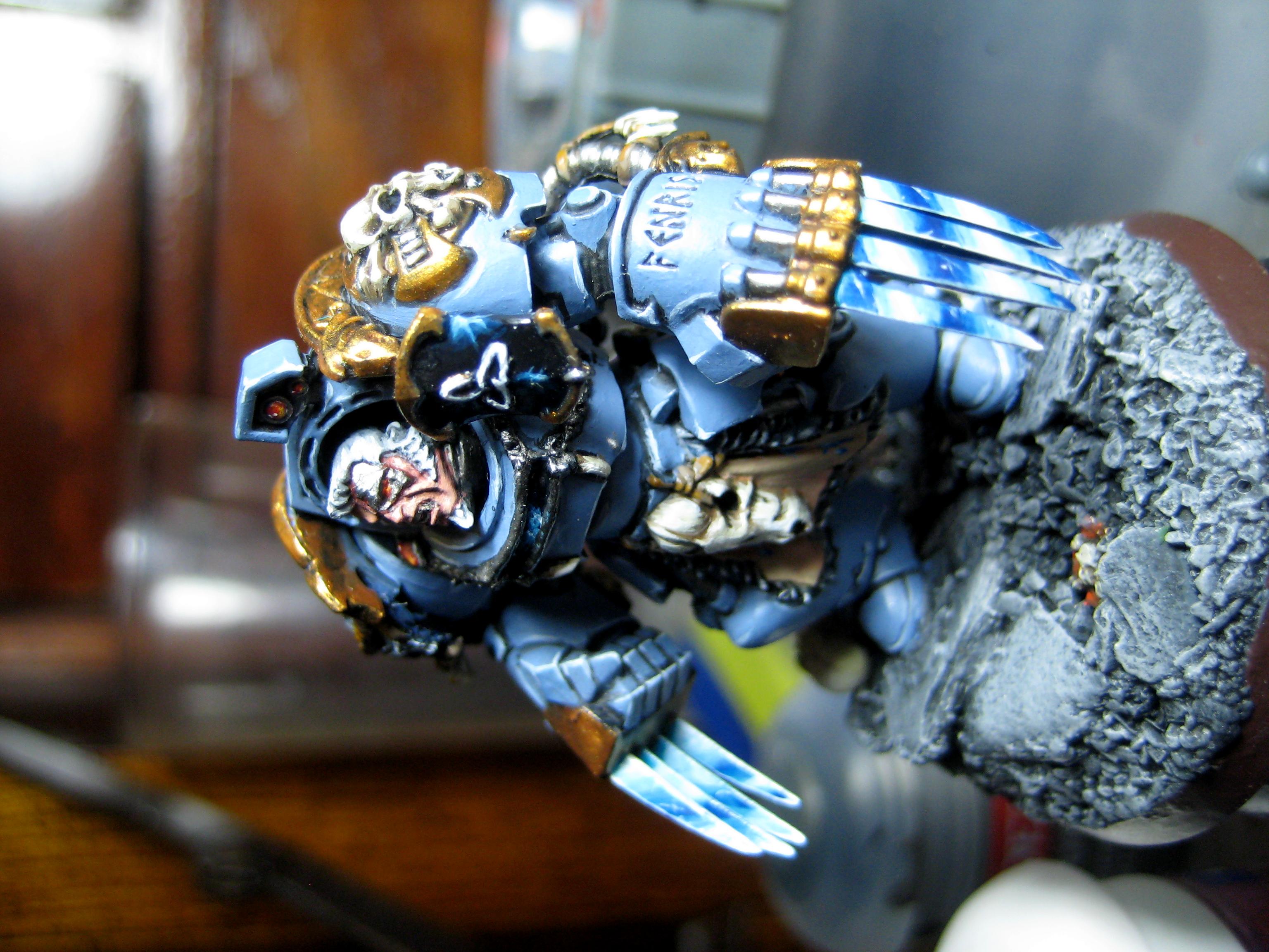 Space Marines, Space Wolves, Terminator Armor, Warhammer 40,000, Wolf Lord