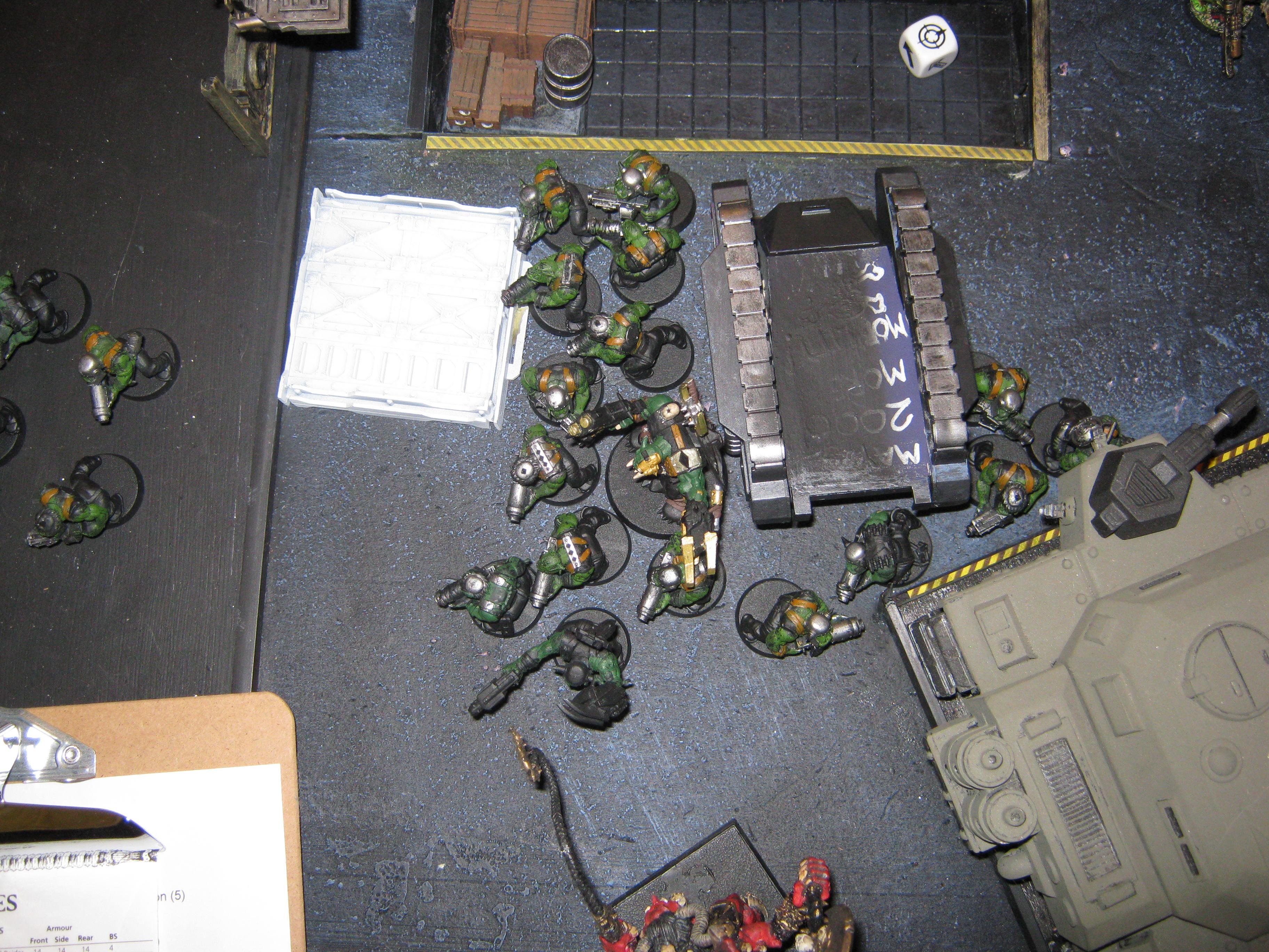Battle Report, Chaos Space Marines, Orks, Warhammer 40,000