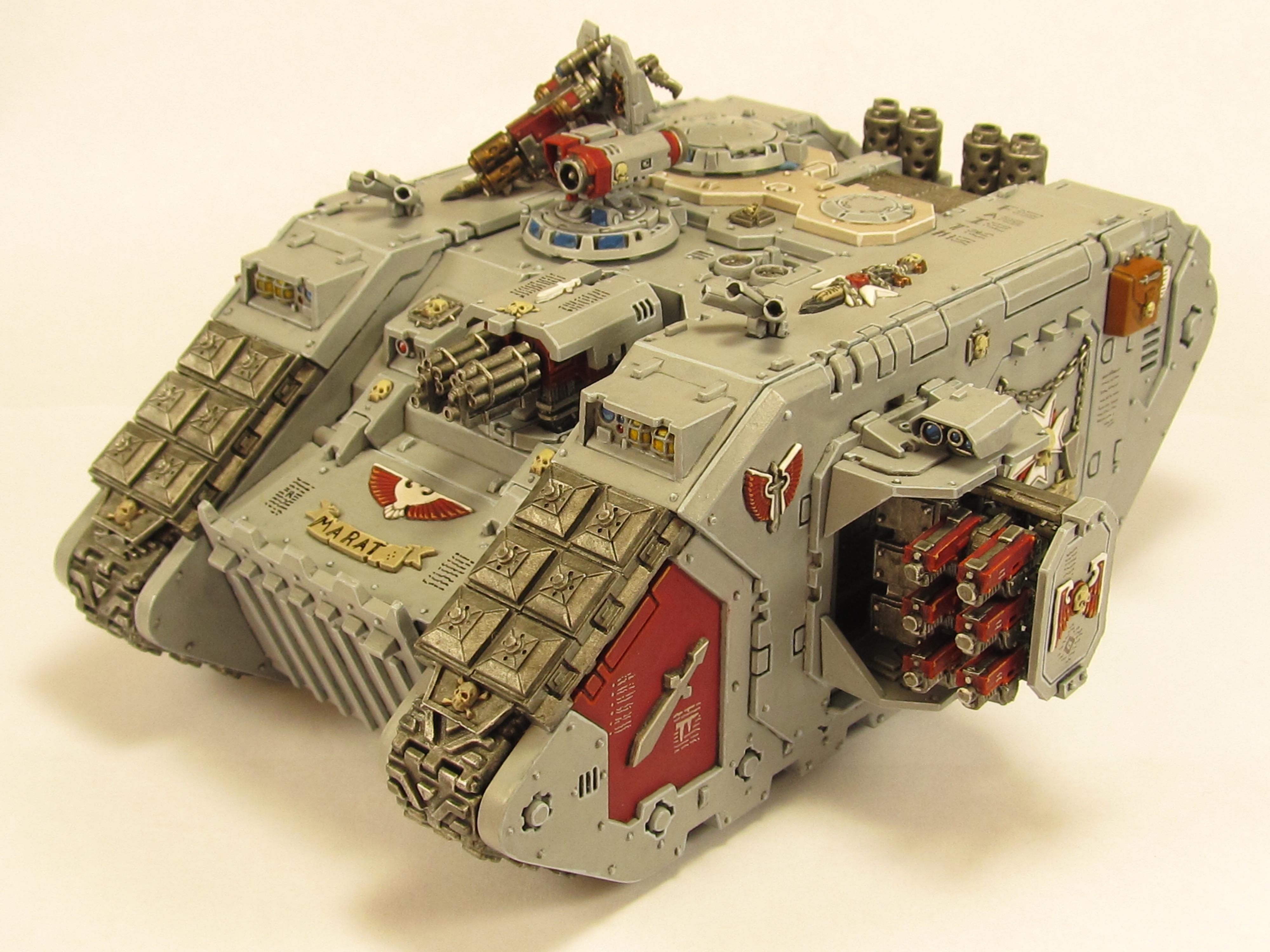 Clean, Grey Knights, Land Raider, Land Raider Crusader, Vehicle, Warhammer 40,000