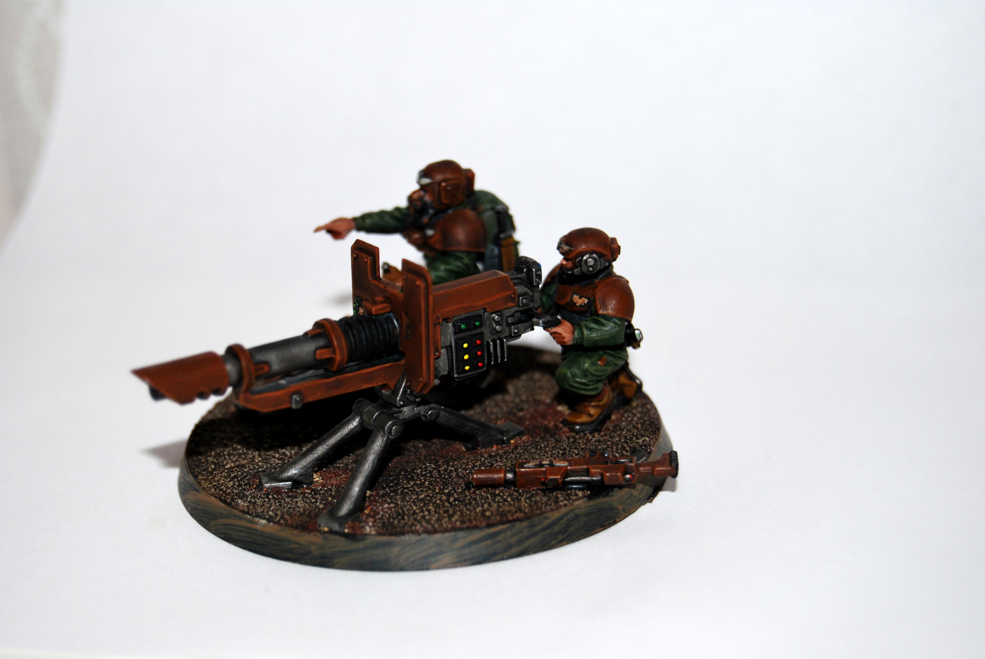 Guardsmen, Heavy Weapons Team, Imperial Guard, Lascannon
