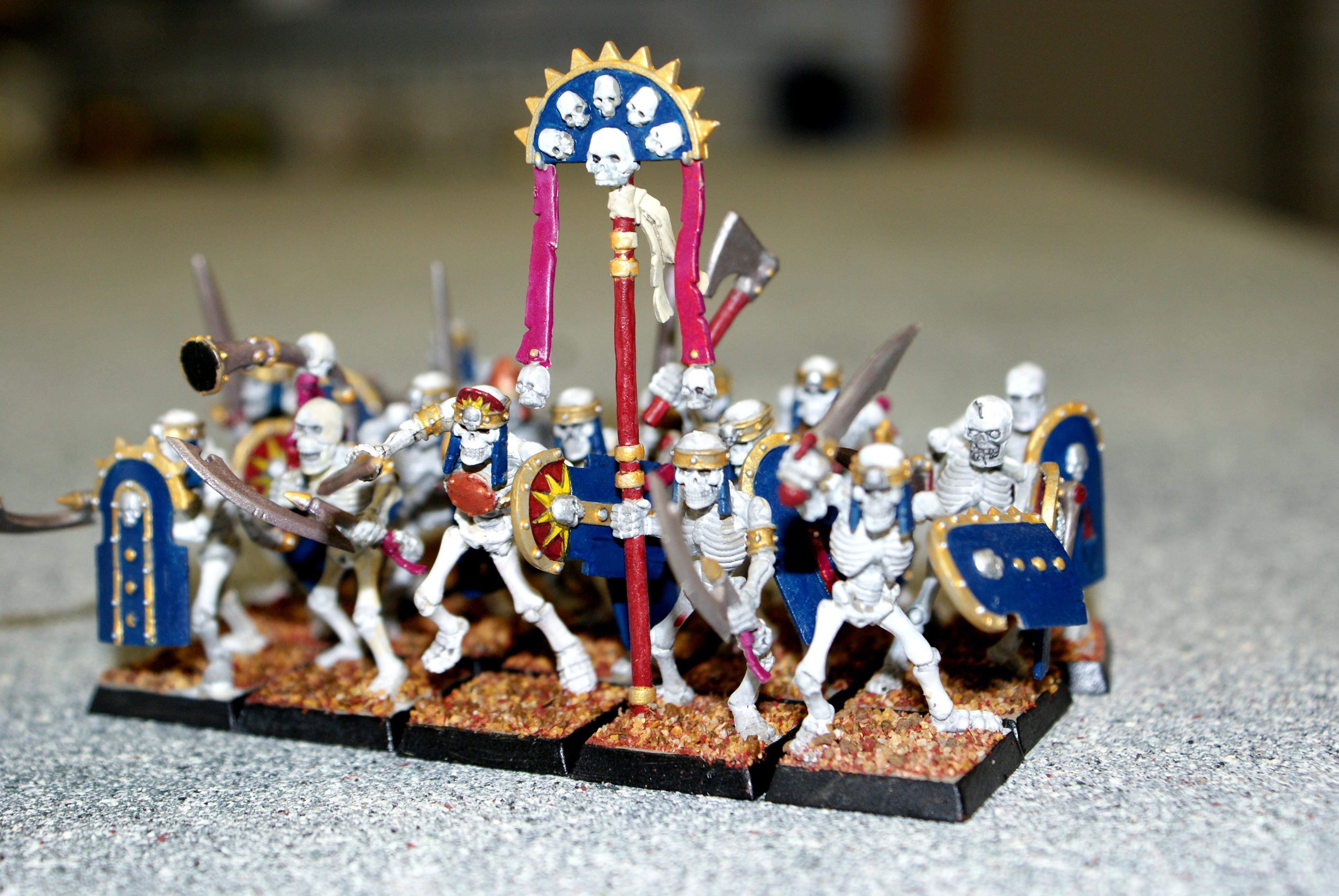 Skeletons, Tomb Kings, Warhammer Fantasy, Warriors