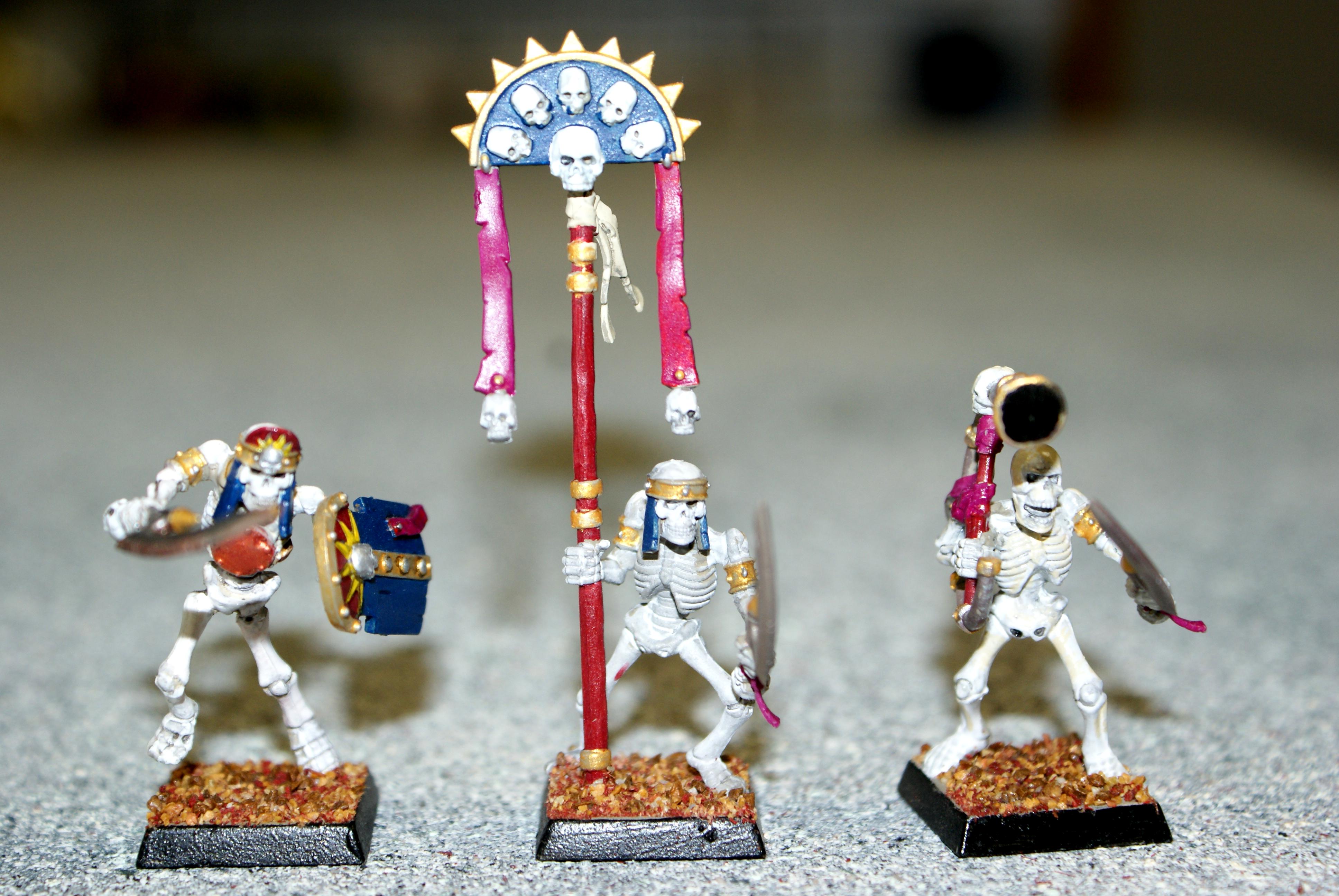 Skeletons, Tomb Kings, Warhammer Fantasy, Warriors