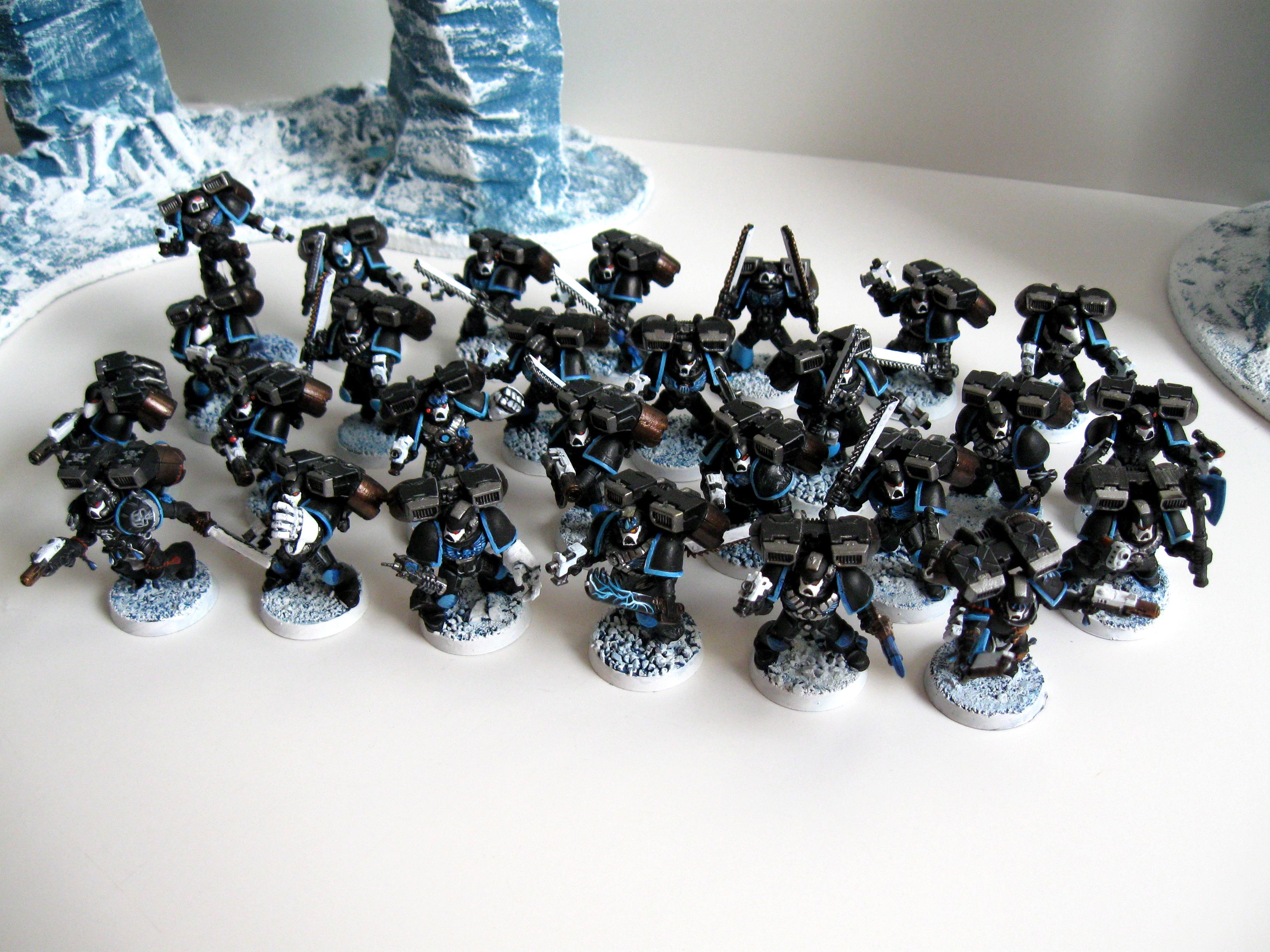 Assault Marines, Blood Angels, Ice Angels, Warhammer 40,000