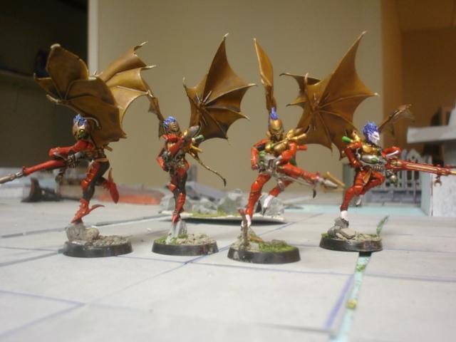 Scourges X10, ; 2 Heat lances, 1 Splinter Cannon, 1 Haywire blaster