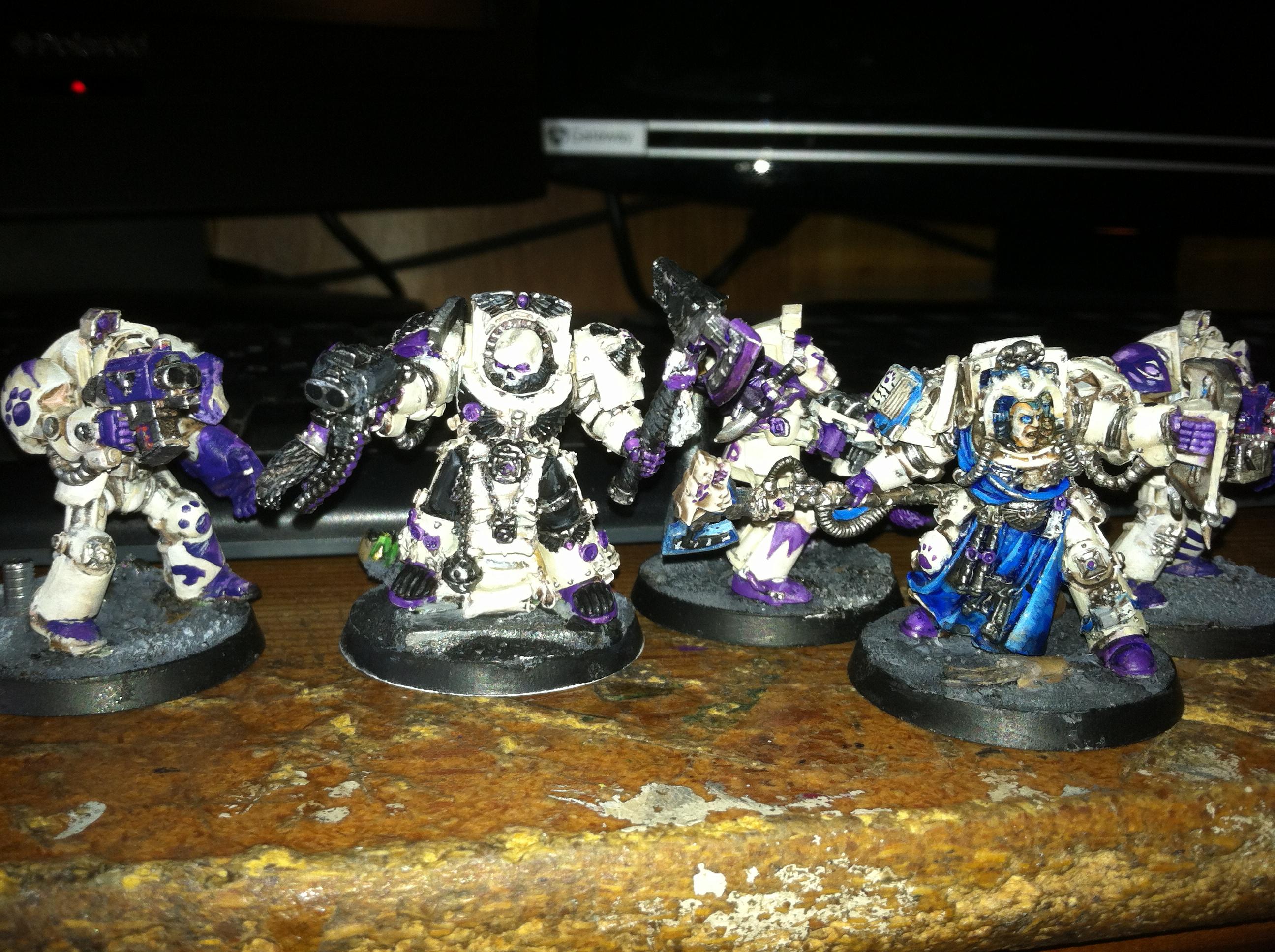 Space Marine Purple Terminator Hq Little Girl Puppy Dog