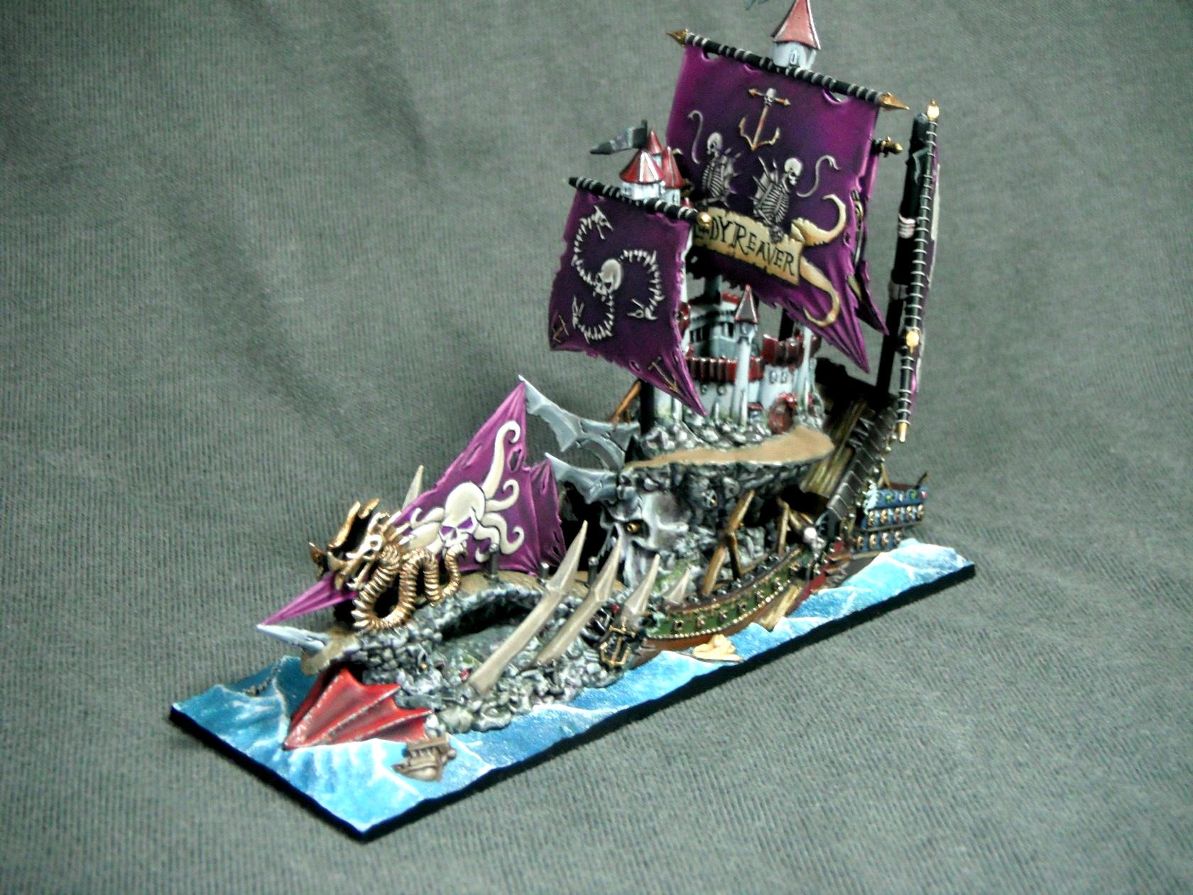 Dark Elves, De, Sea, The Losthobbit, Warhammer Fantasy, Warship