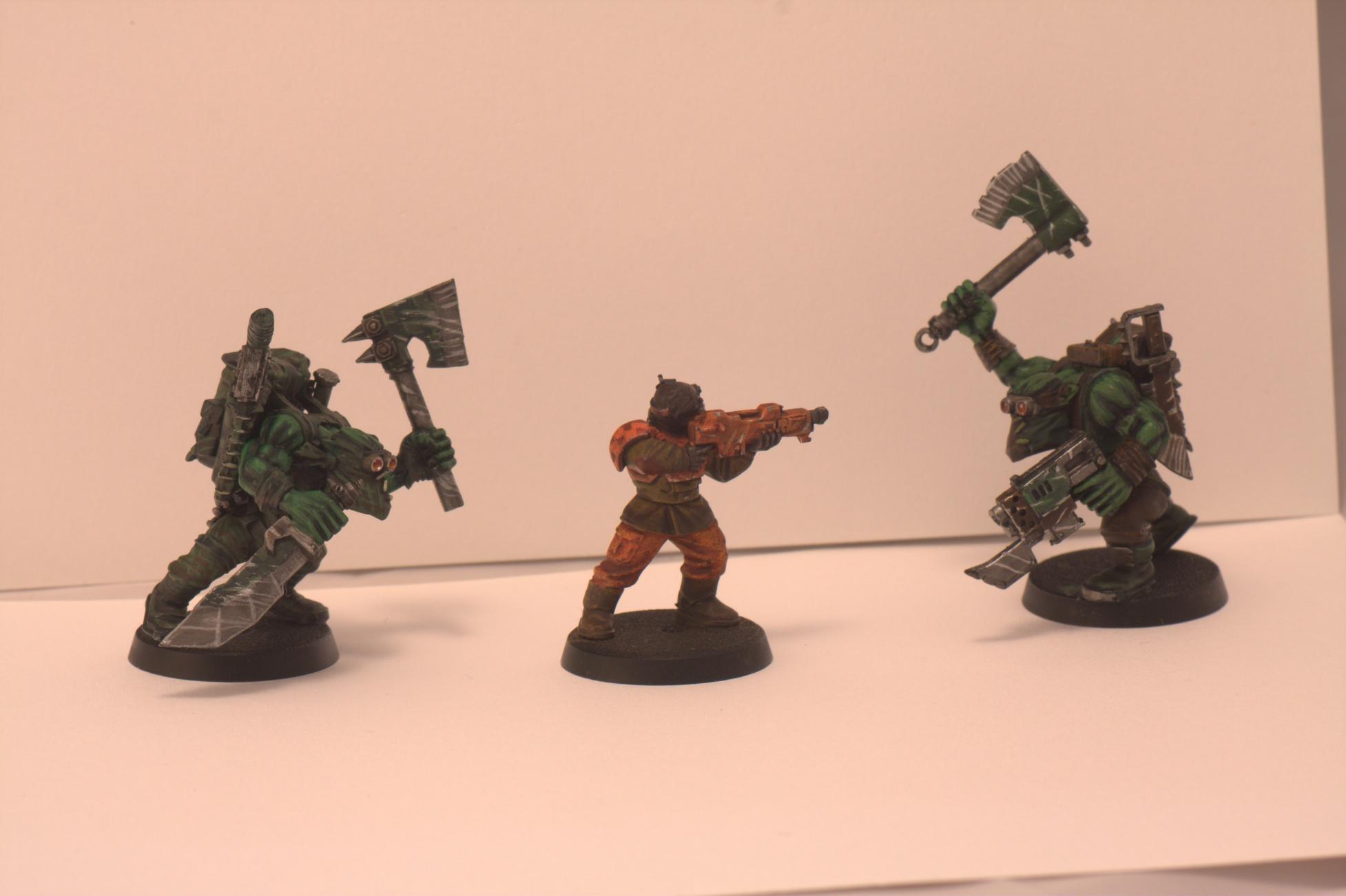Green, Imperial Guard, Kommandoz, Orange, Orks, Sneaky, Warhammer 40,000