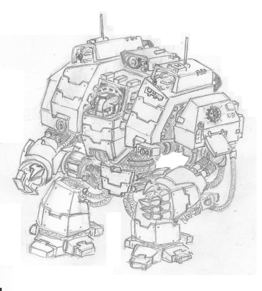 Artwork, Tech Marine Dreadnought