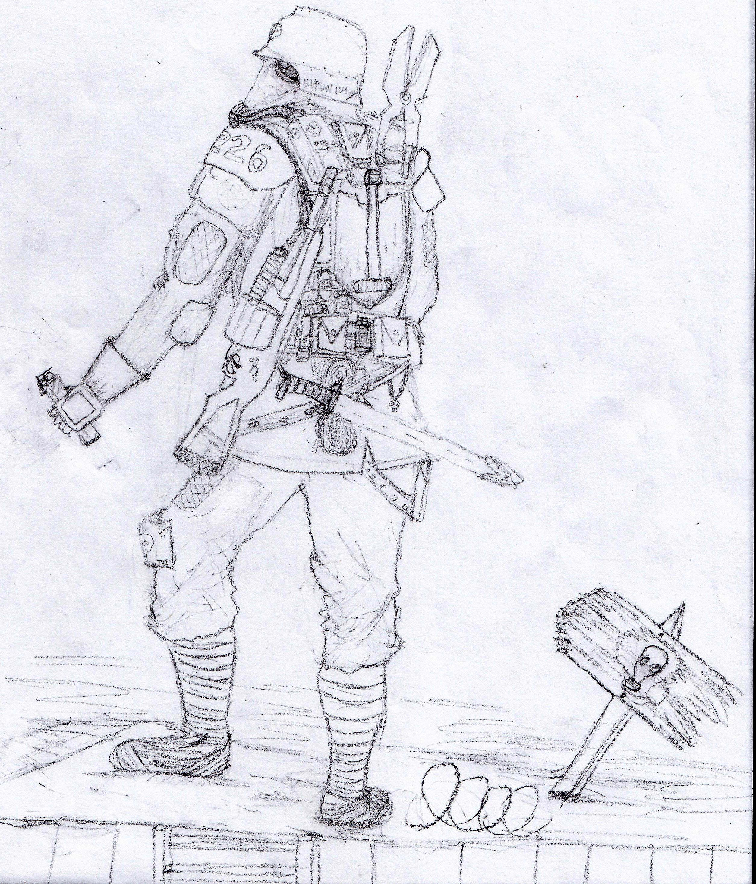 Artwork, Death Korps of Krieg, Freehand, Imperial Guard